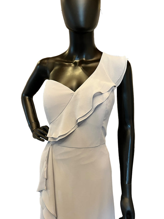 Ice Blue Chiffon - Hayley Paige - Maxi Formal Dress