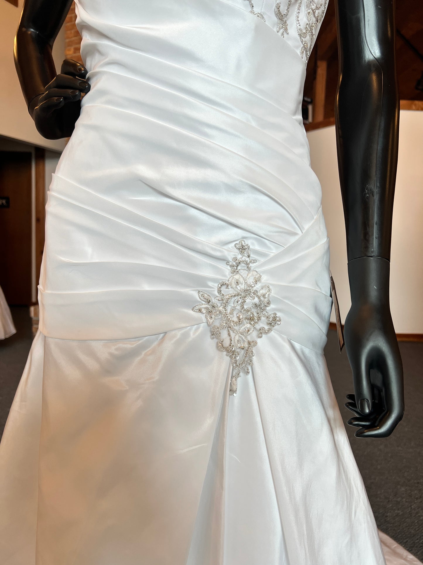 Bonny Fitted Waist Crystal Detail Wedding Gown