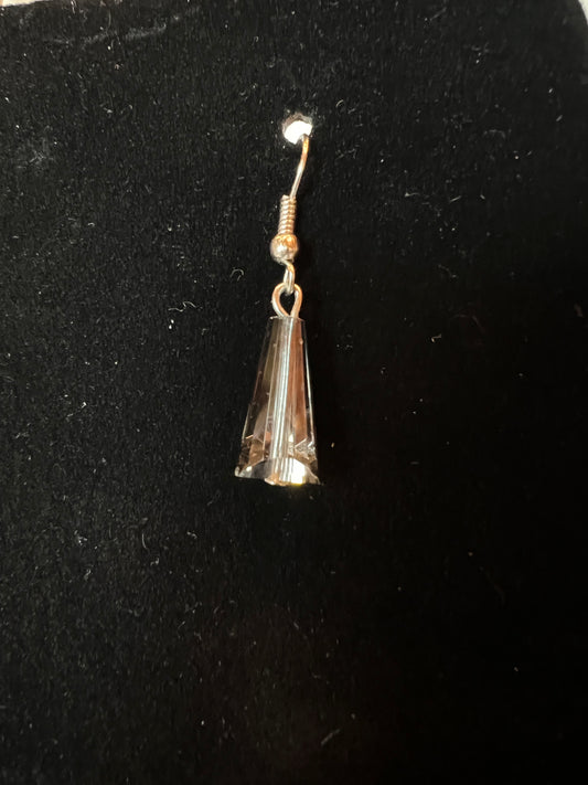 Smokey Grey Bead Earring