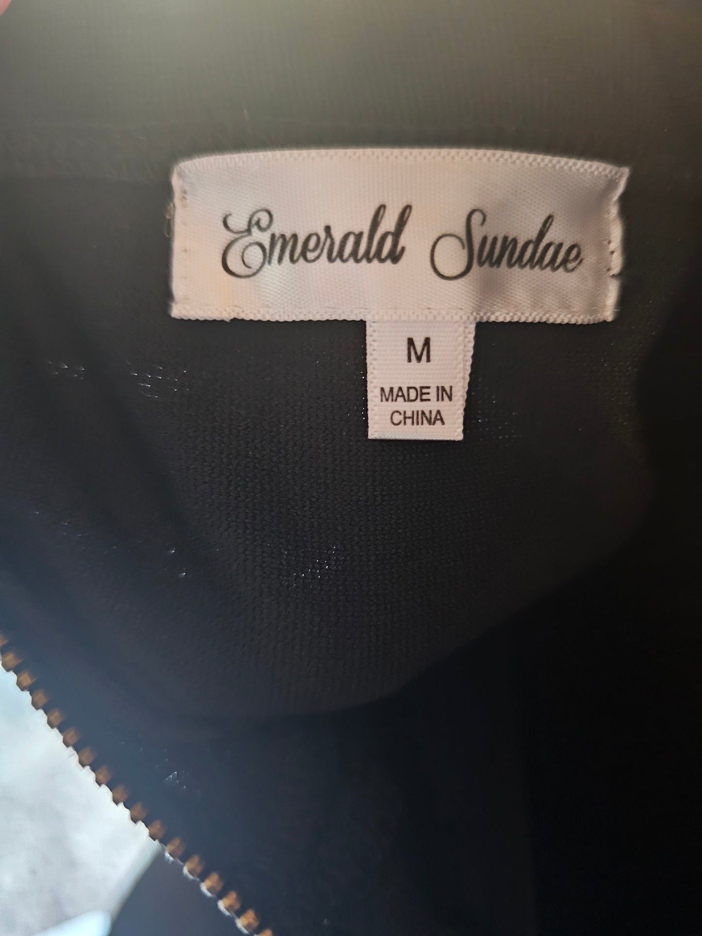 BlackLace/Nude Zig-Zag Bodycon Dress - Emerald Sundae