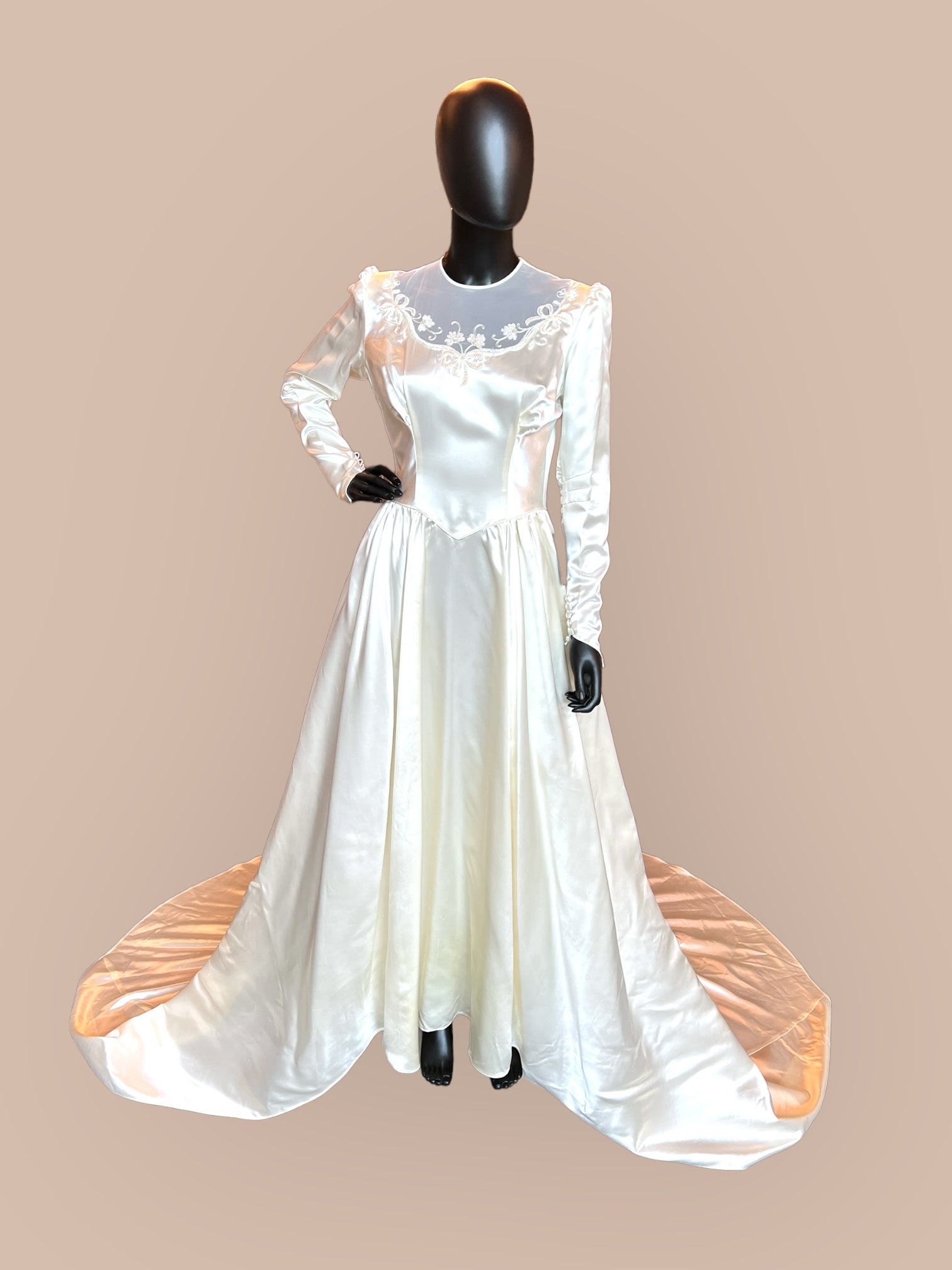 liquid silk wedding dress Amelie (Liquid Satin) Lovenote Bride