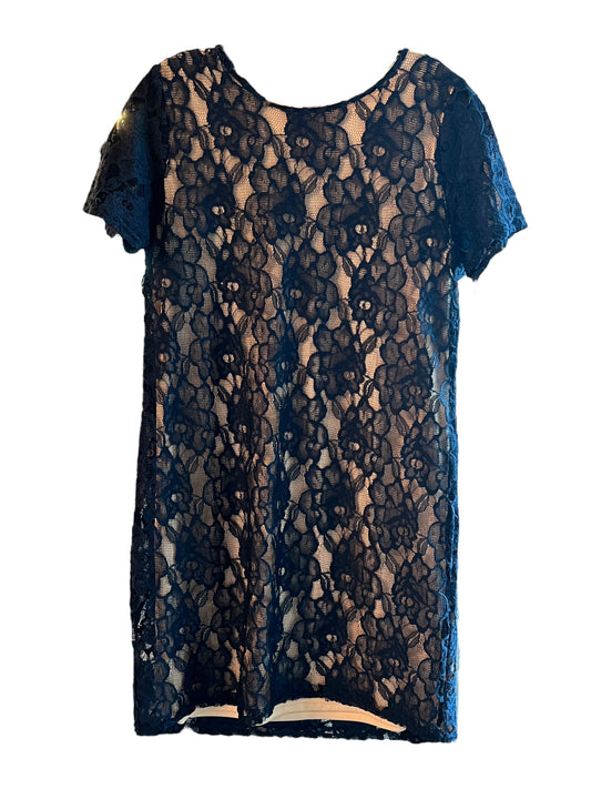 Blue Lace Shift Dress