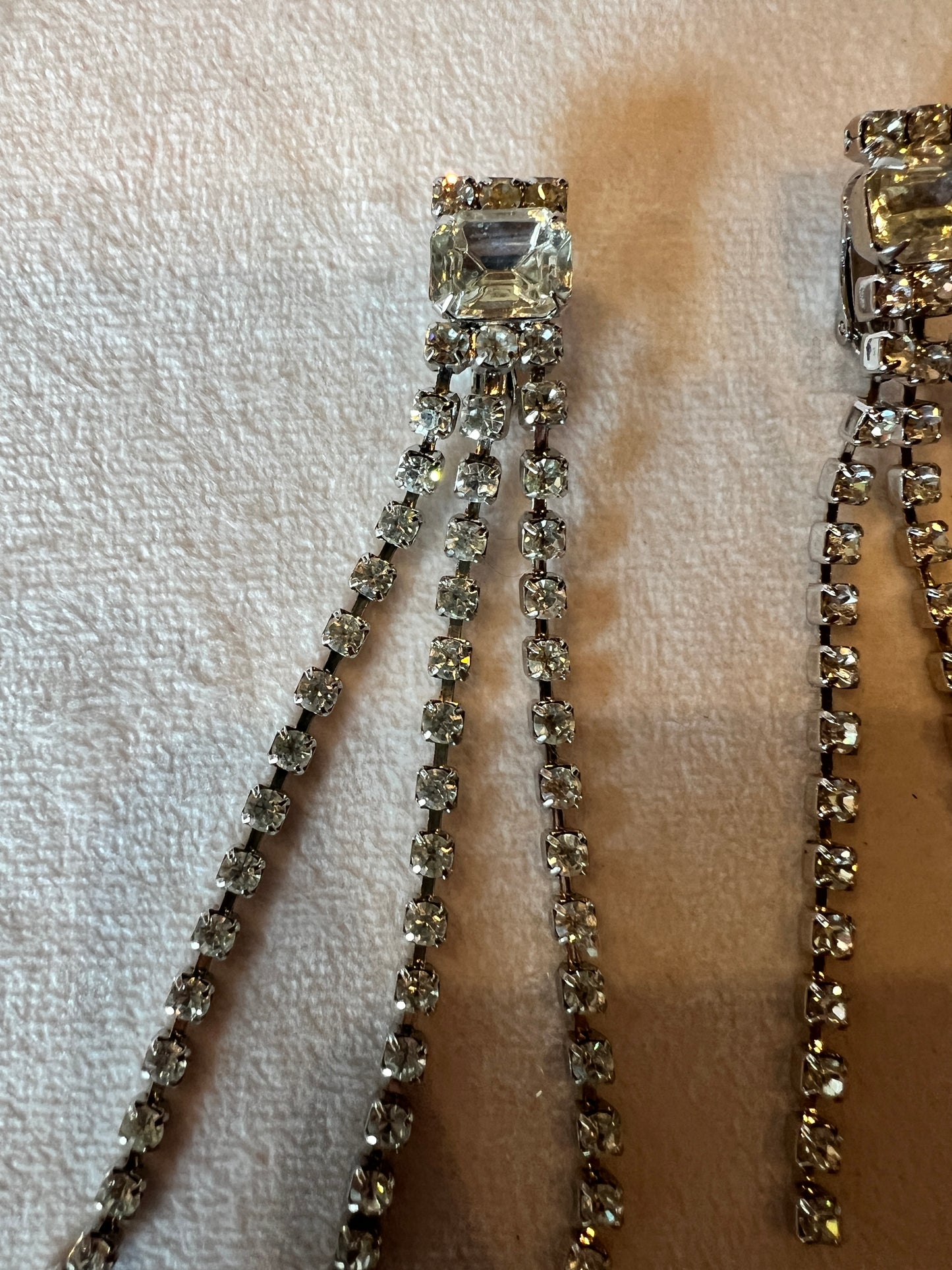 Crystal 3 Strand Dangle Earring