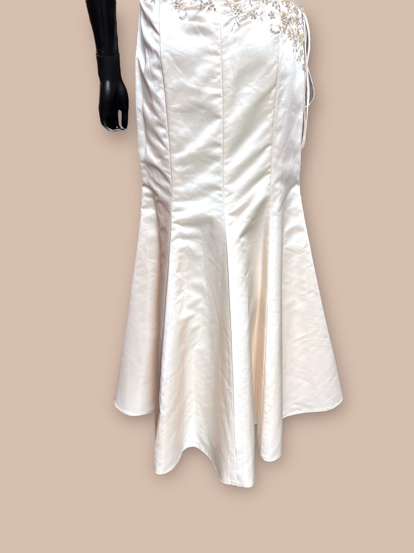 B-Dazzle Champagne Side Corset - Formal/Wedding Gown