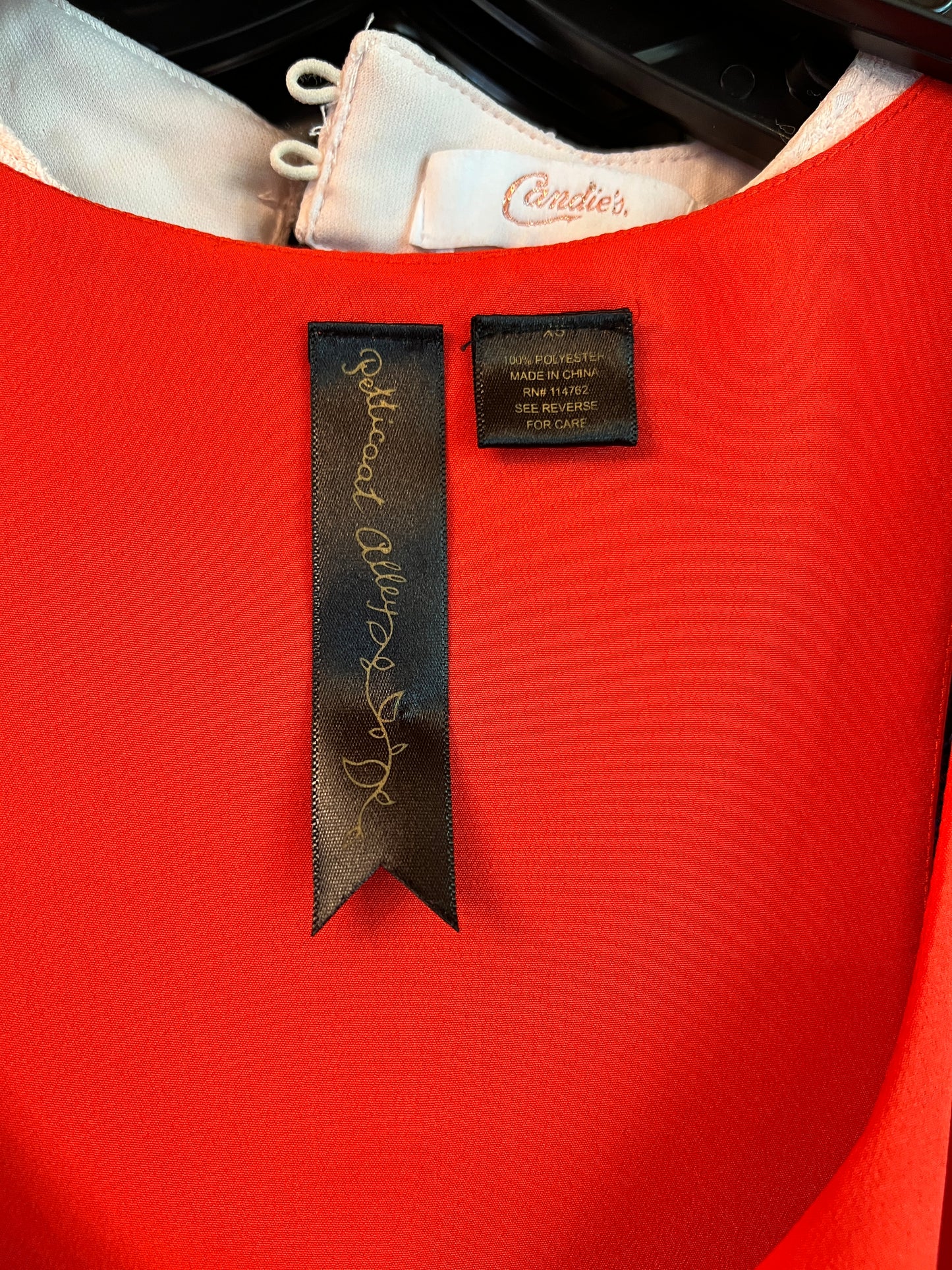 Orange Tiered Short Dress