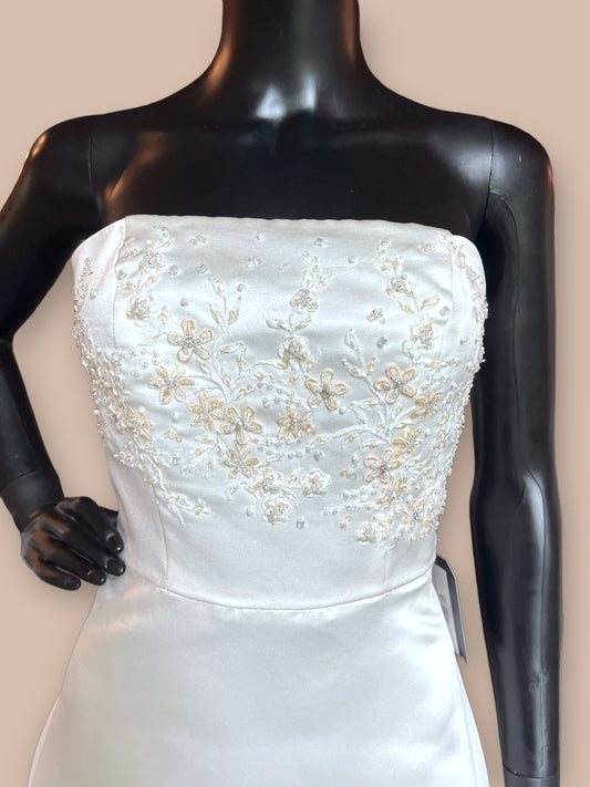 Ivory Beaded Strapless - Michaelangelo - Wedding Gown