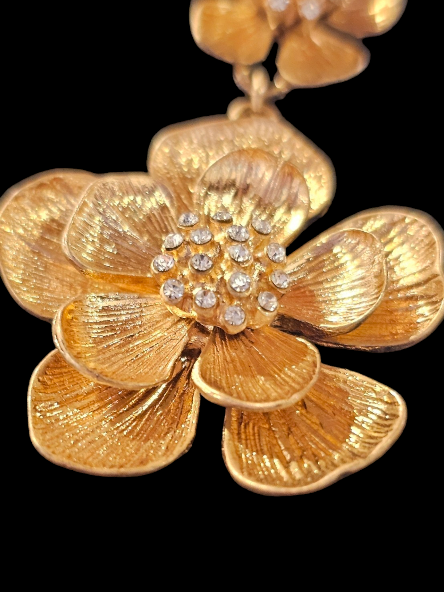 Gold Flower Dangle