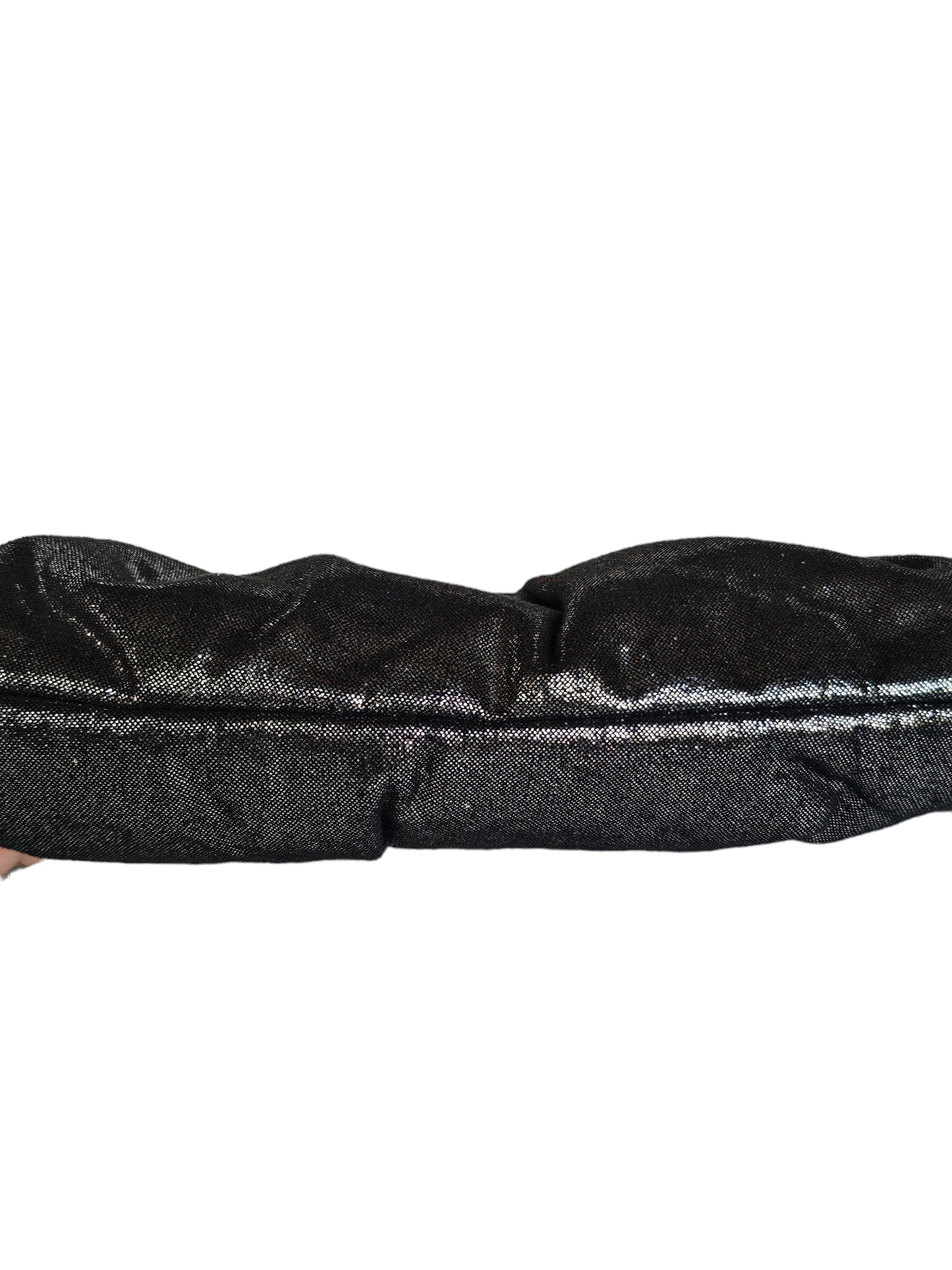 Silver Crystal Snap Clutch