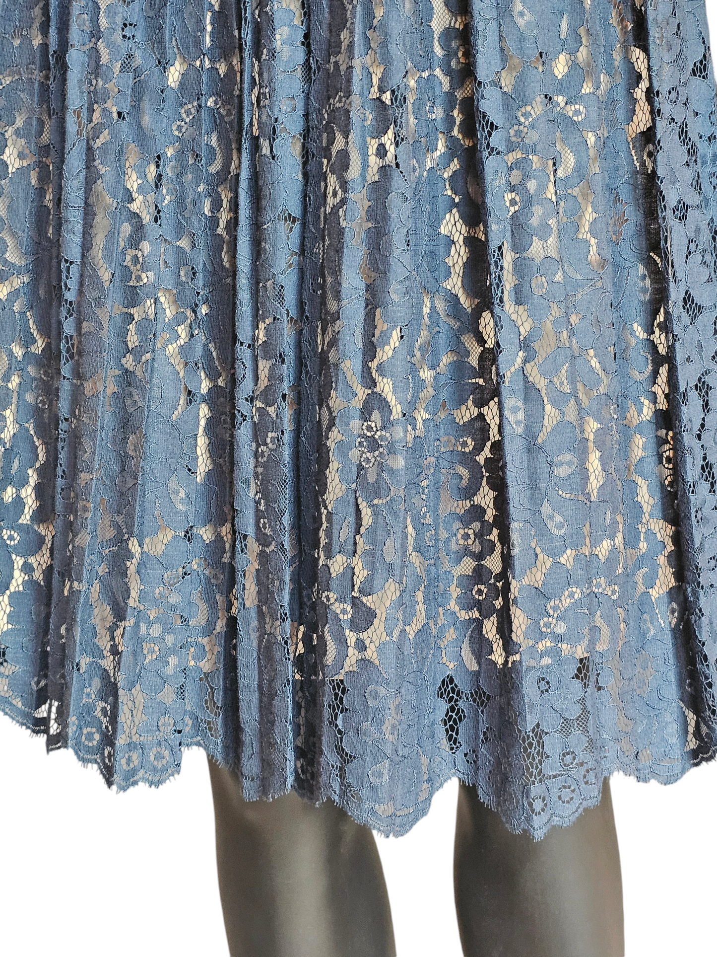 Navy Lace Short Cocktail Dress