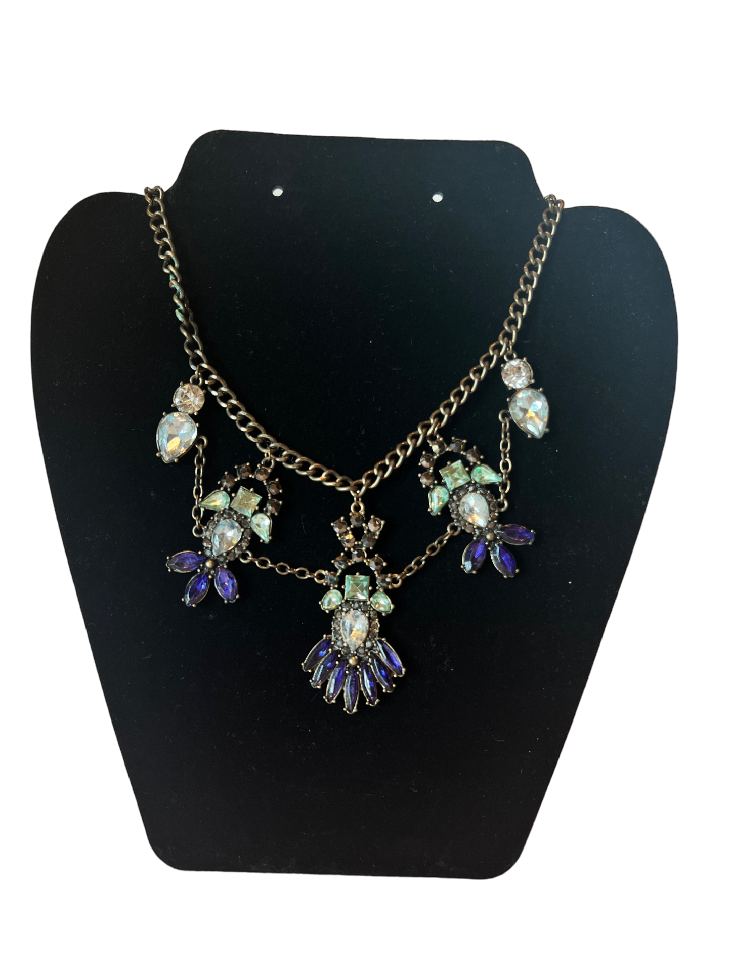 Blue/Turquoise Crystal Necklace