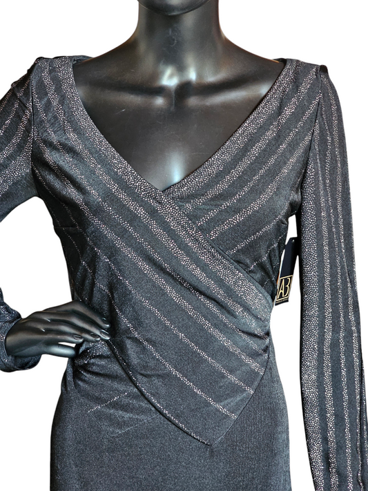 Sparkle Jersey Long Sleeve Dress