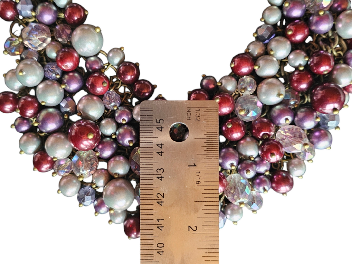 Purple Beaded Cluster Bib Necklace - Sequin/Nordstom