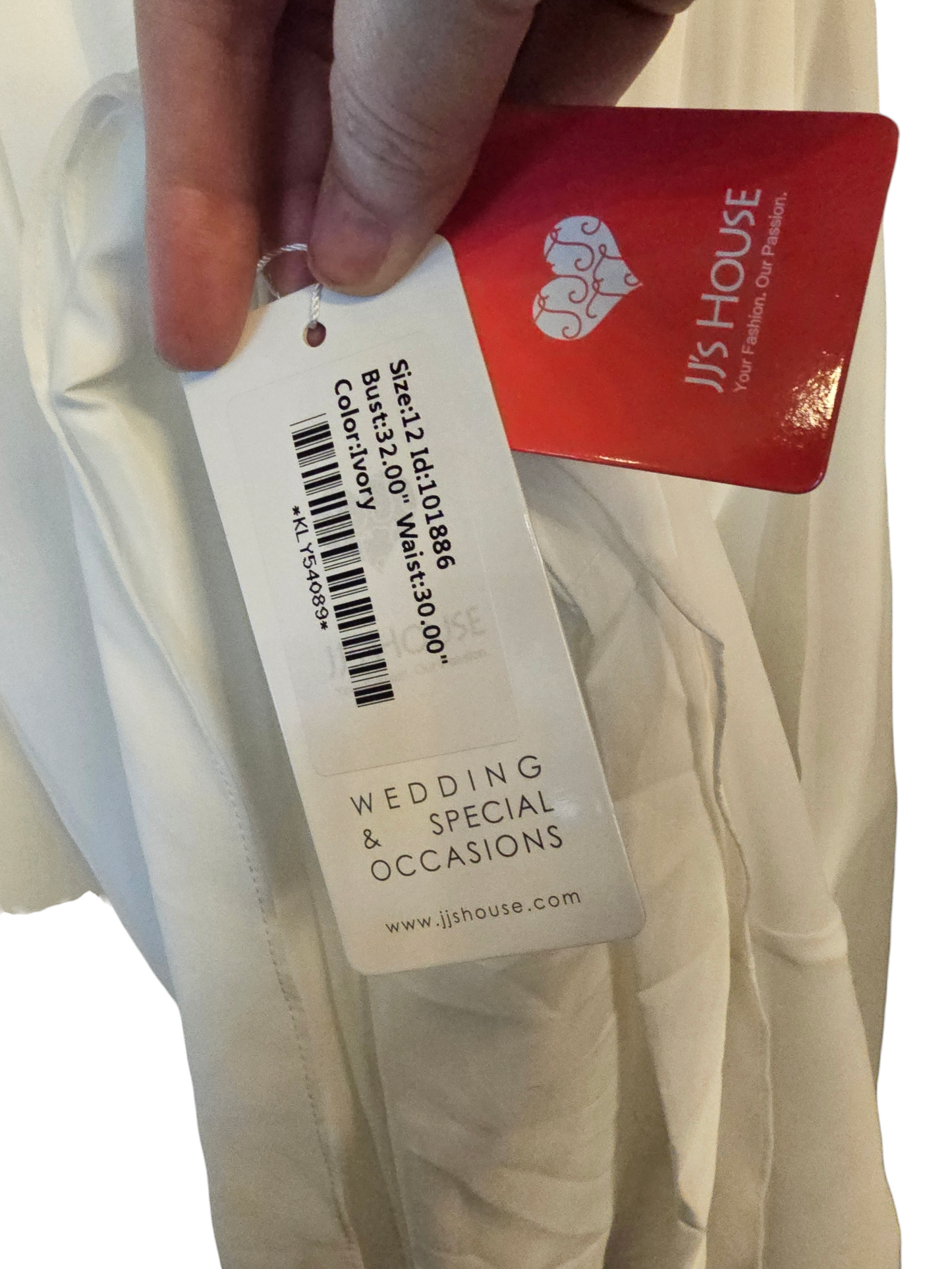 Ivory/Champagne Chiffon - NWT - JJs