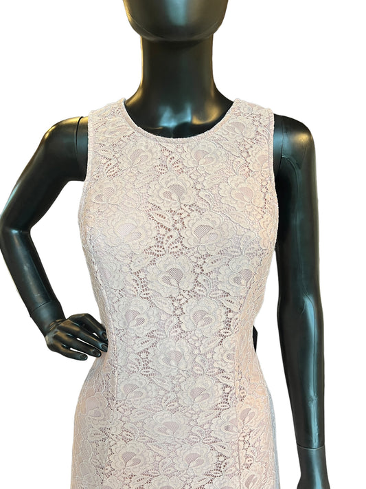Rose Lace Mid-Length Dress