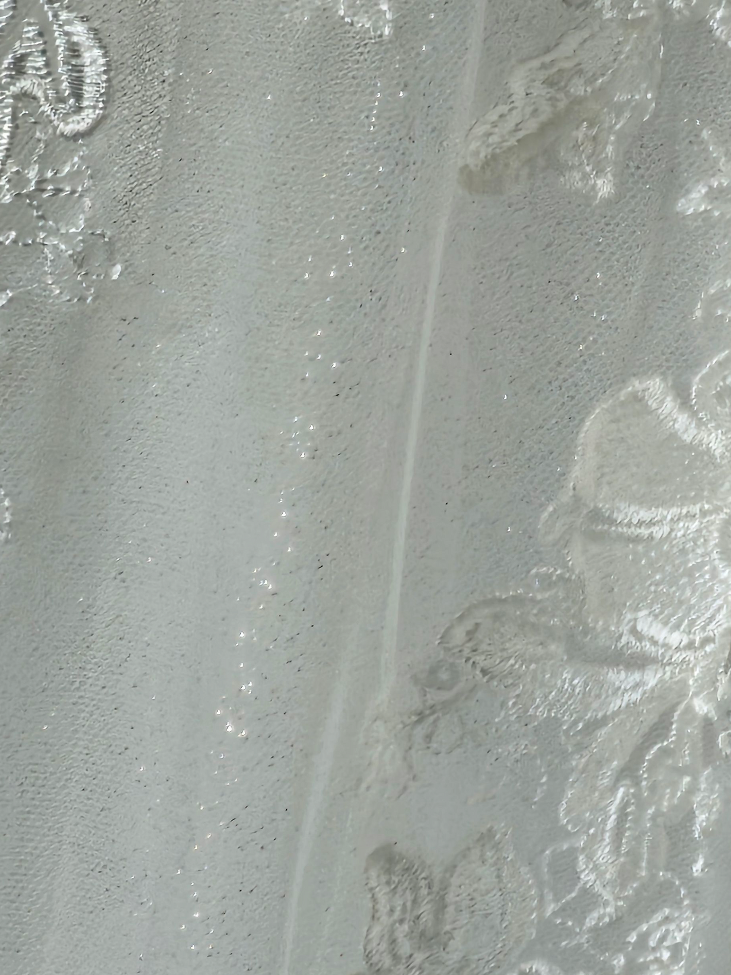 V-Neck Lace Applique Illusion Bodice A Line Wedding Gown - Petite