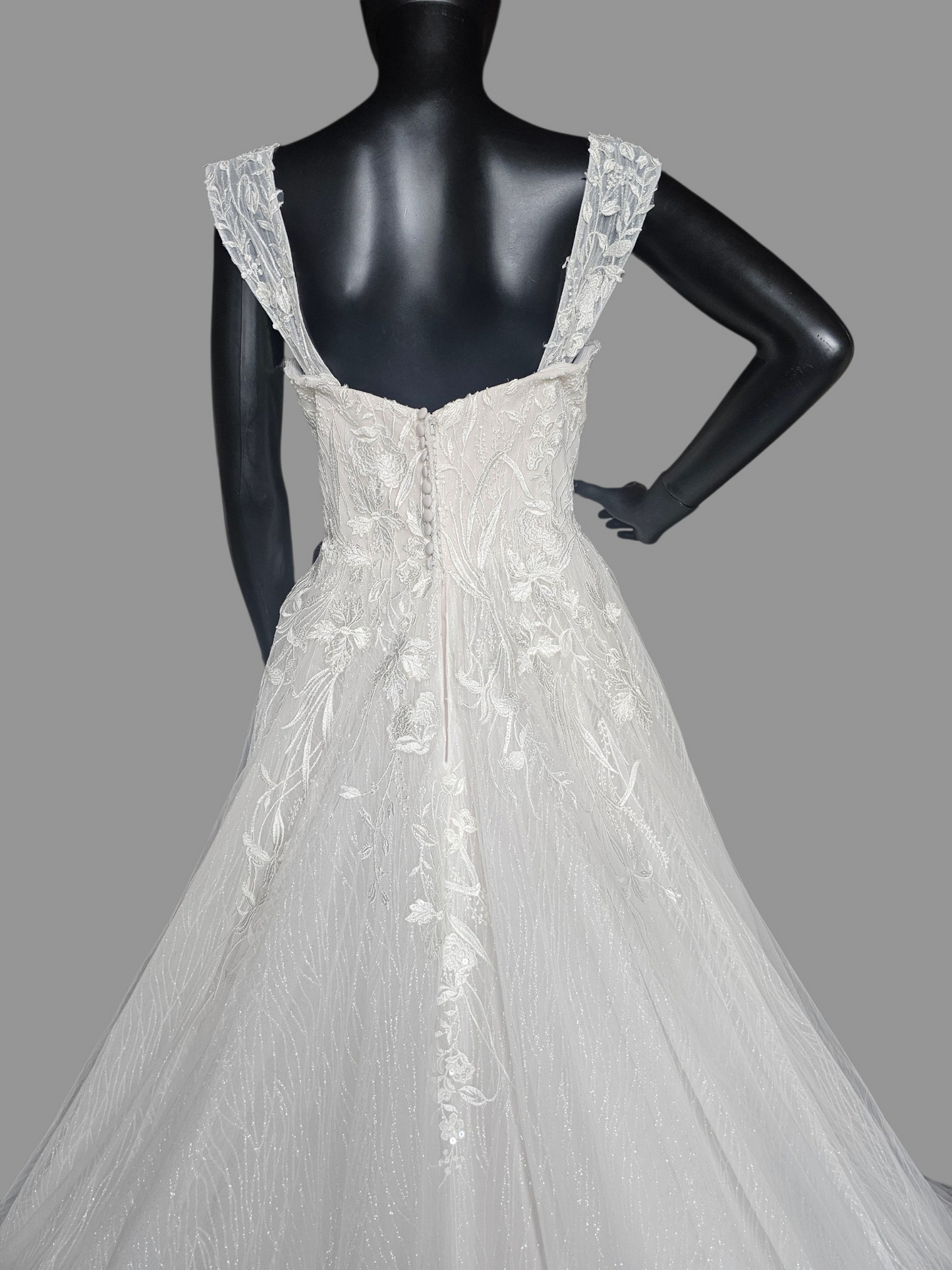 Sweetheart Plunge Maximalist Sparkle Wedding Gown - Justin Alexander