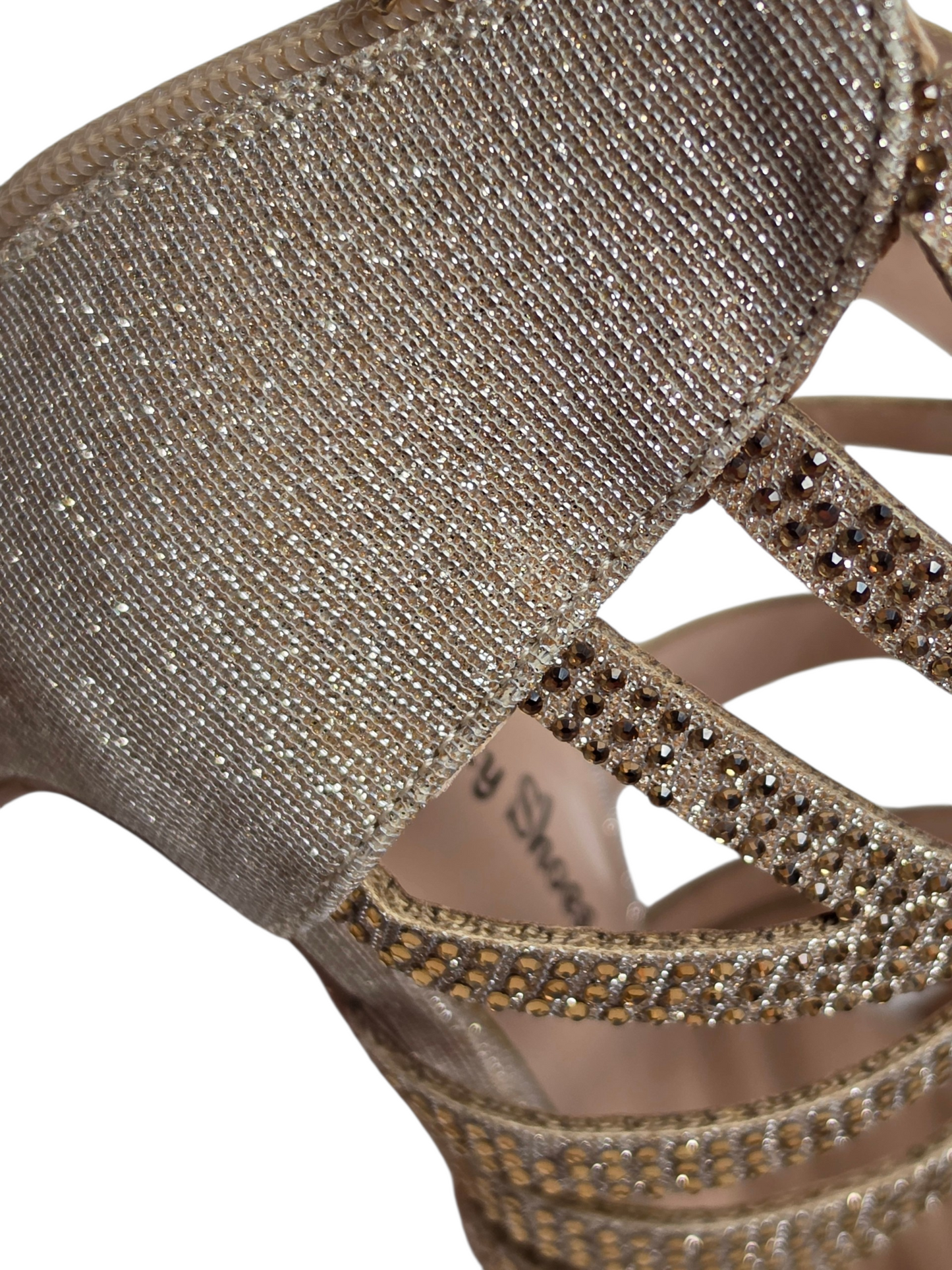 Gold Sparkle Gladiator Heel Sandal - Your Party