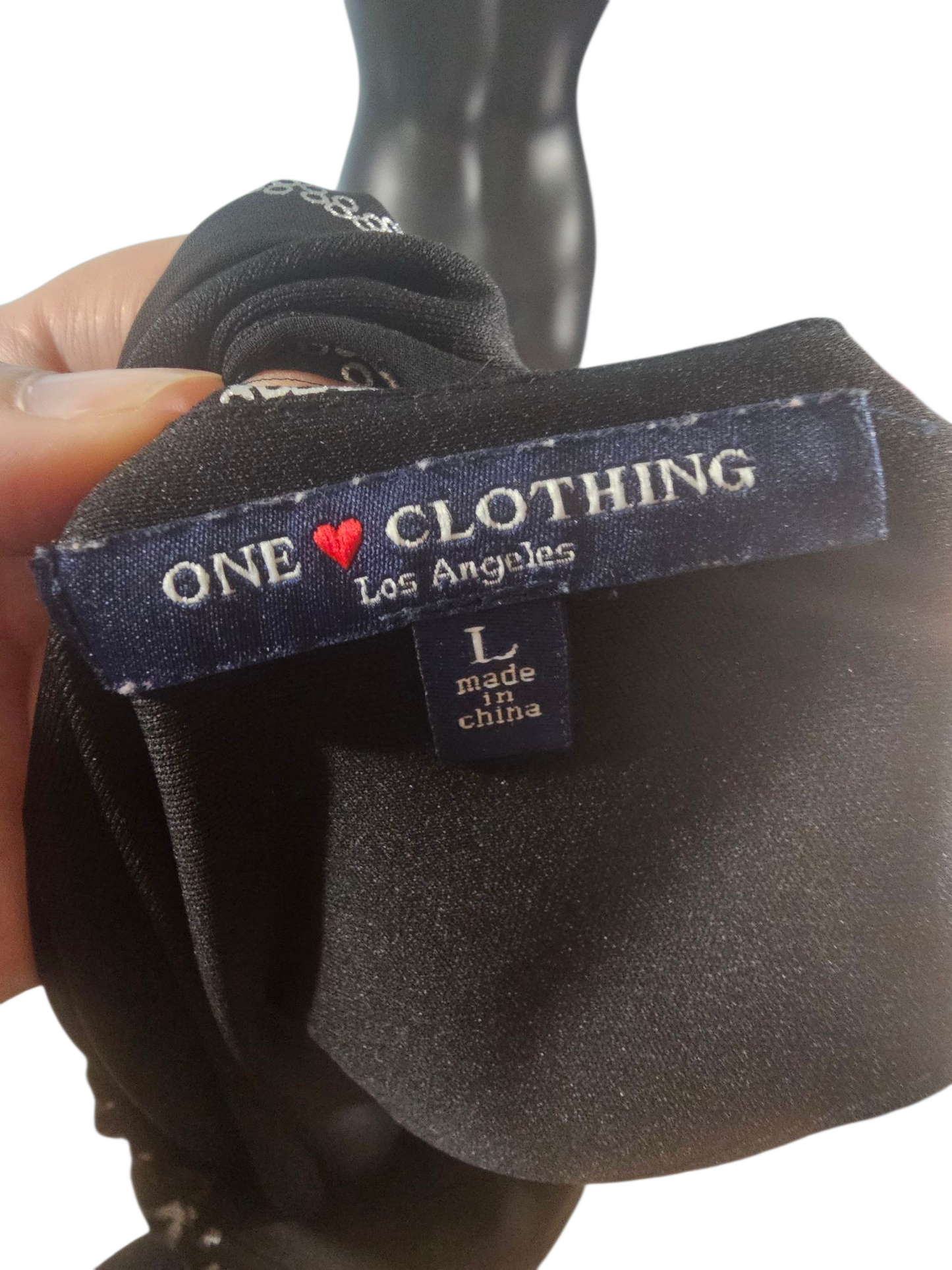 Black/Silver Abstract Halter Dress