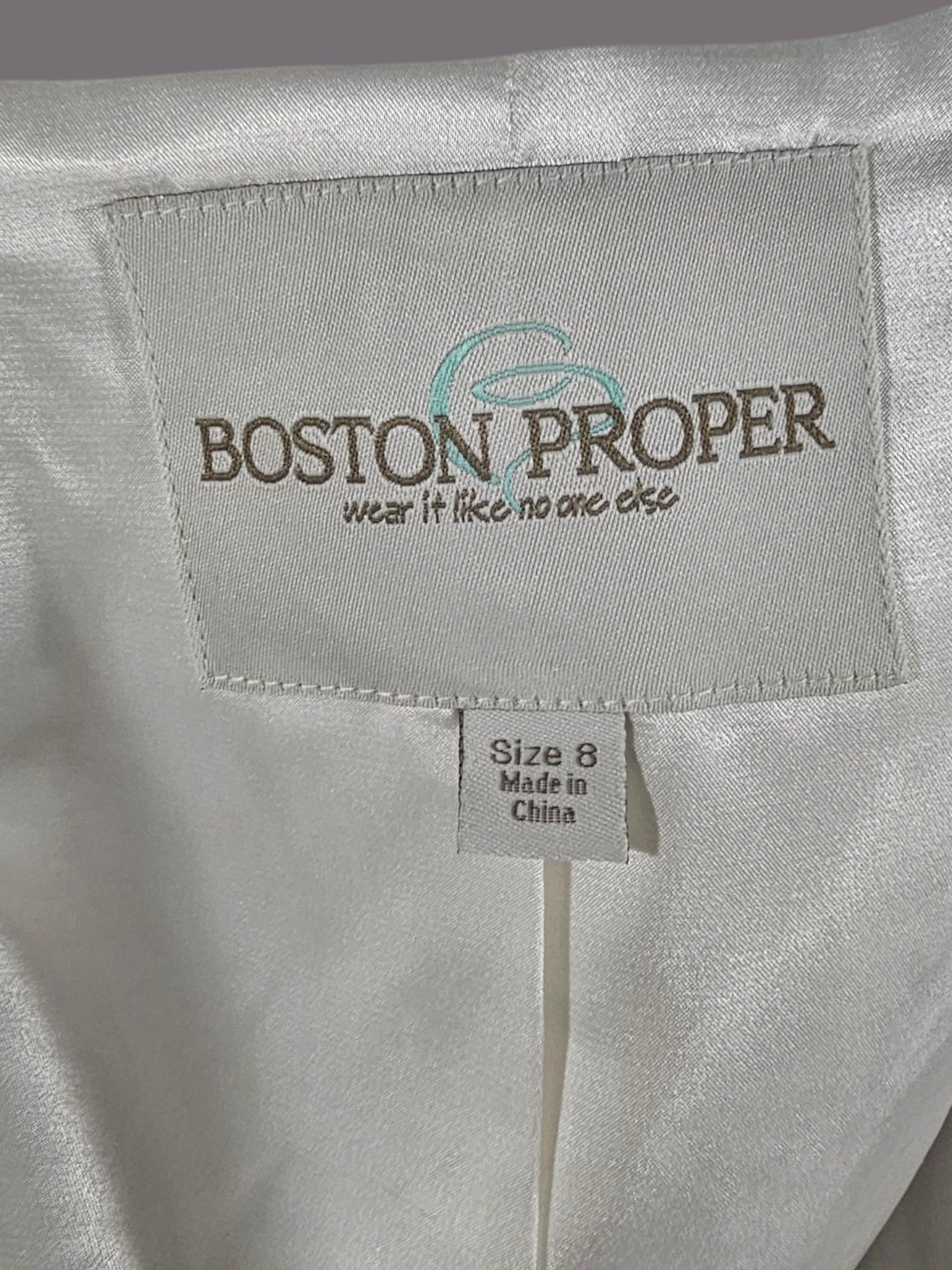 Boston Proper Ivory Jacket/Sheath Dress