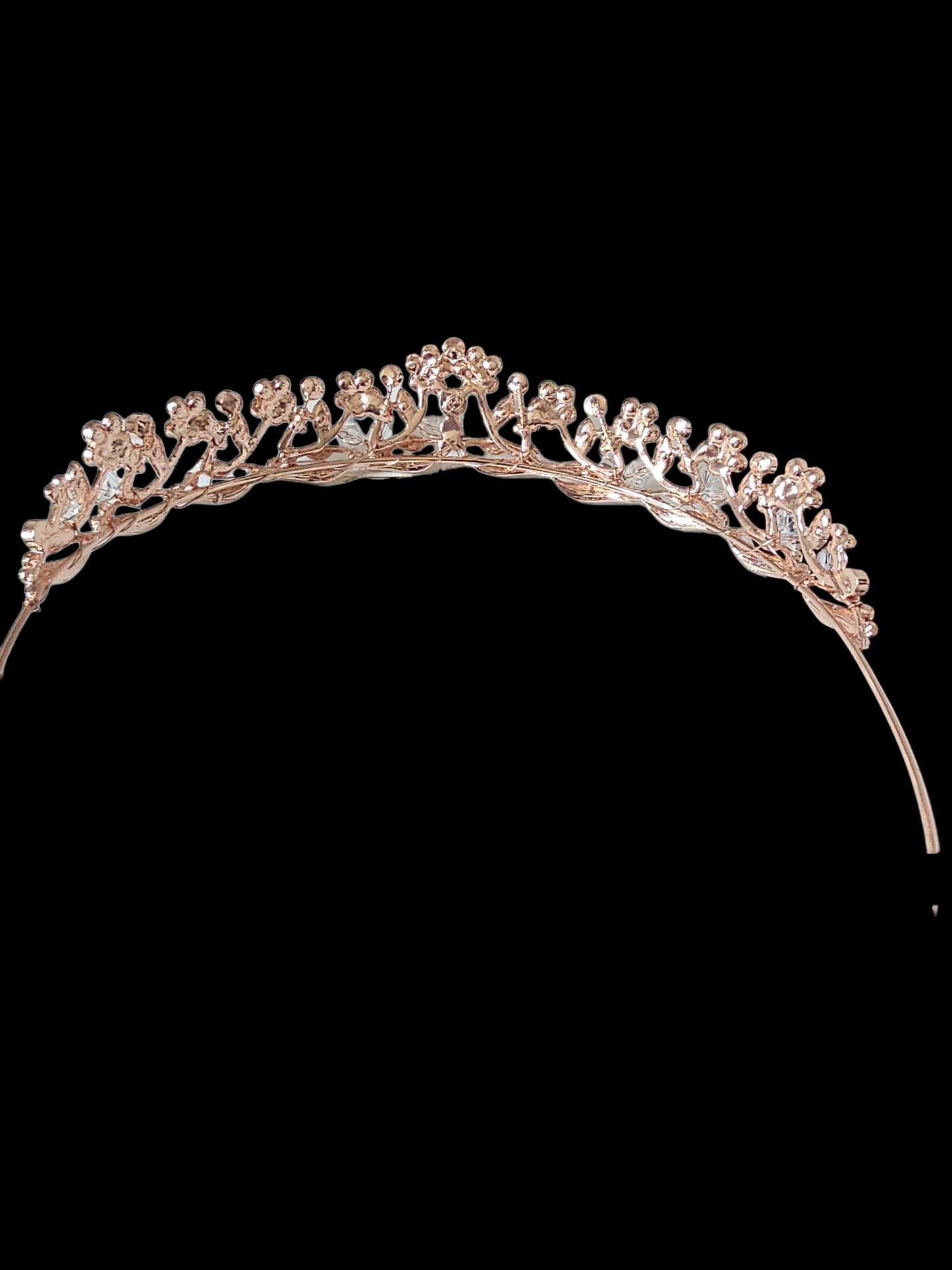 Rose Gold Crystal Tiara