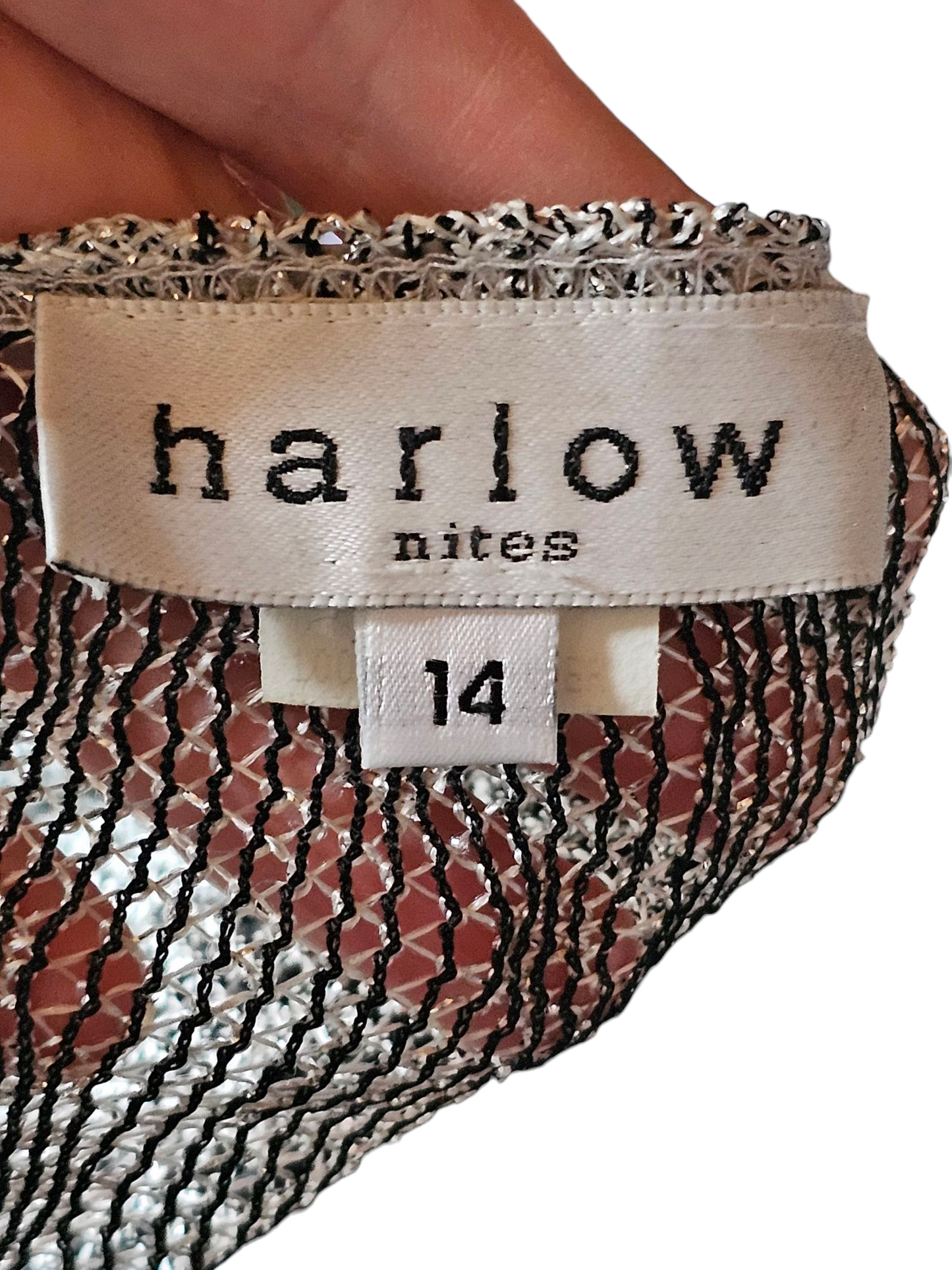 Silver Crochet Sheath/Fringe Formal Dress W/Bolero Jacket - Harlow Nites