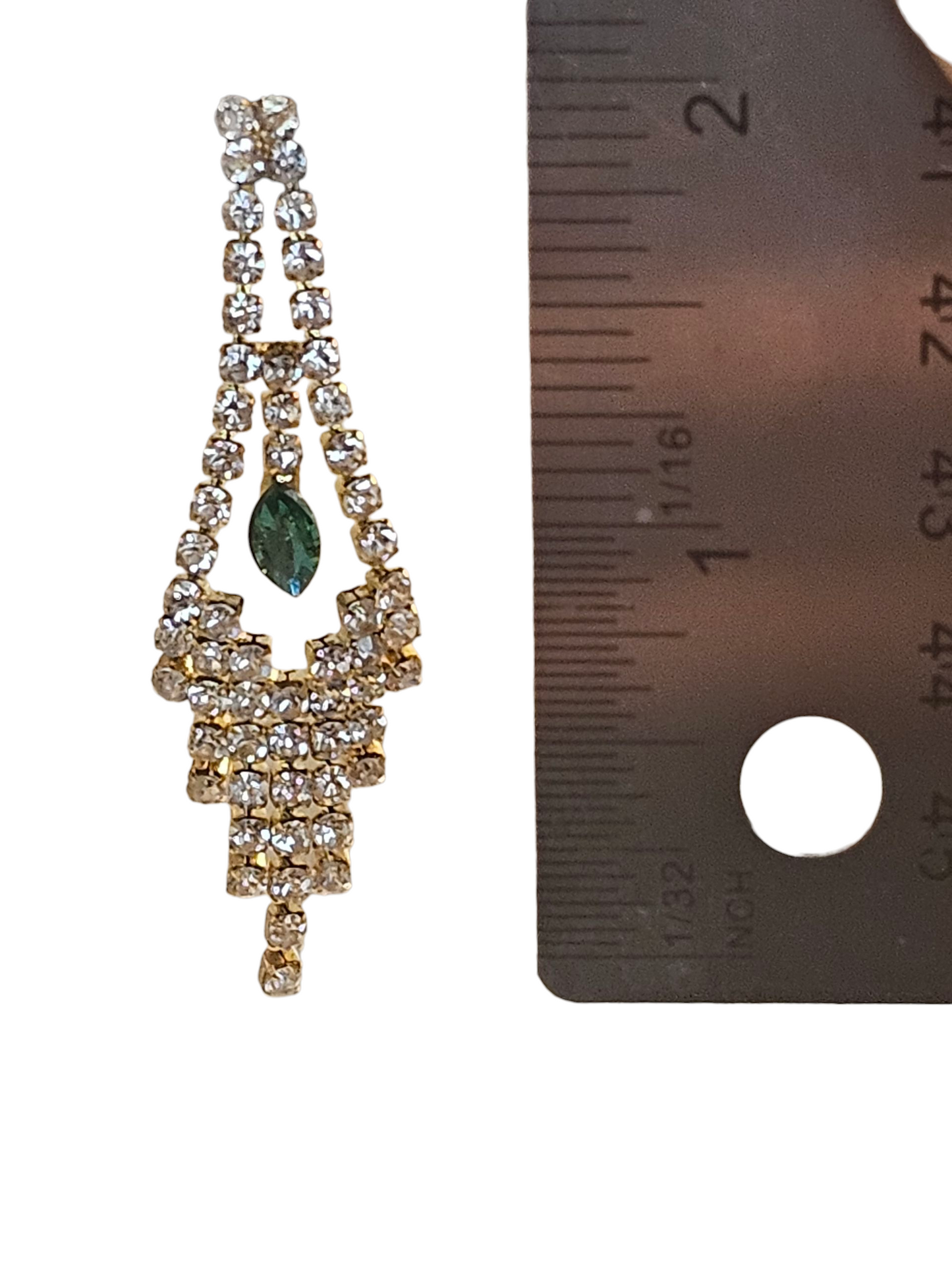 Gold/Turquoise Fringe Earring