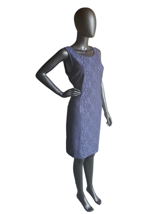 Black/Blue Lace Stretch Sheath NWT - Jennifer Lopez