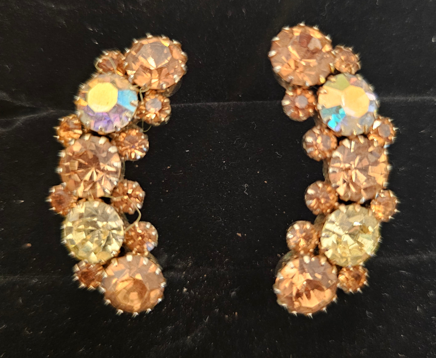 Vintage Gold & Citrine Clip Earring