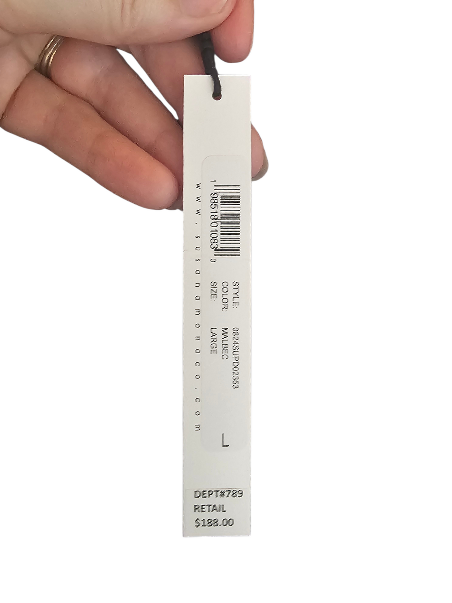 Burgandy Wrap Jersey Stretch Dress NWT - Susan Monaco