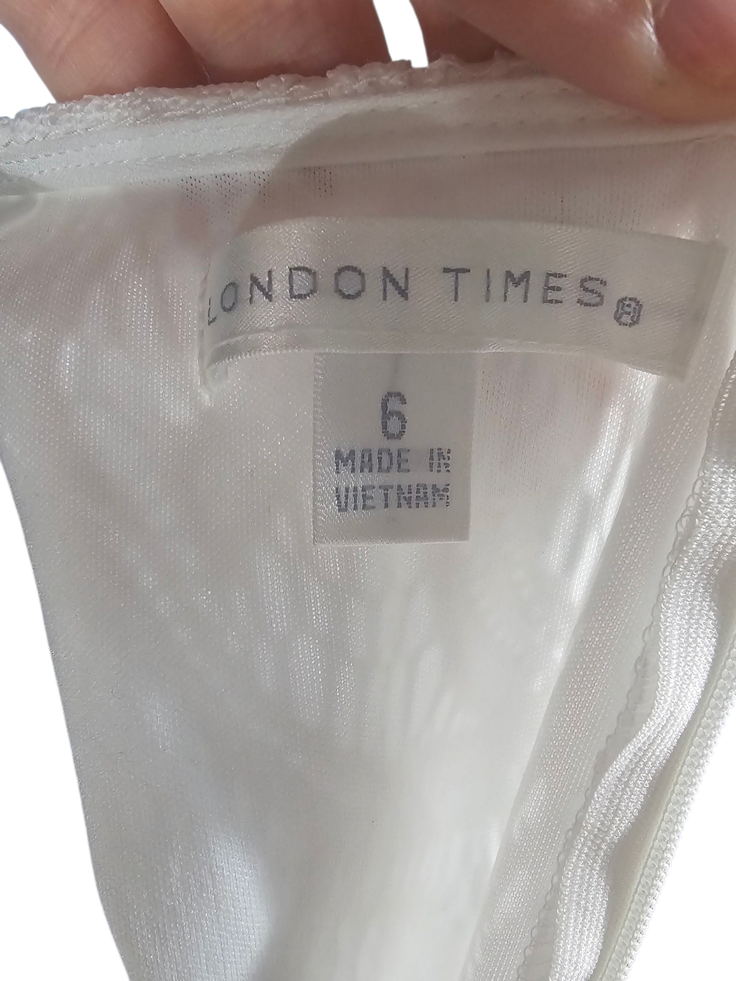 White Lace Short Dress - London Times