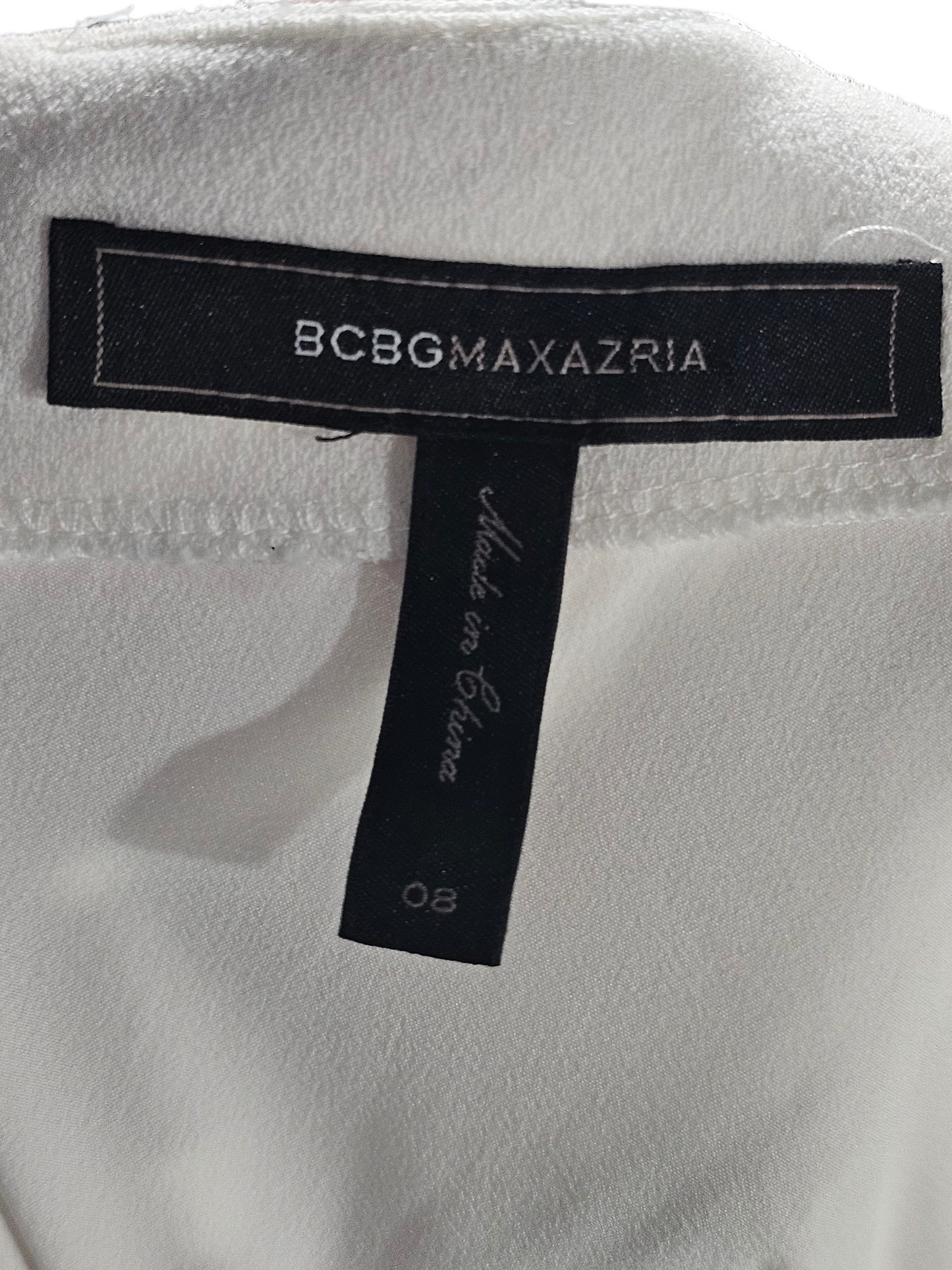 BCBG Cream/Gold Necklace Sheath Dress