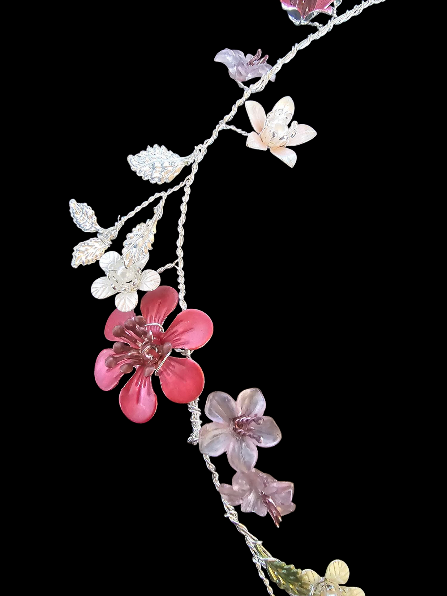 Multi-Colored Metal Floral Hair Accessory - Marionat