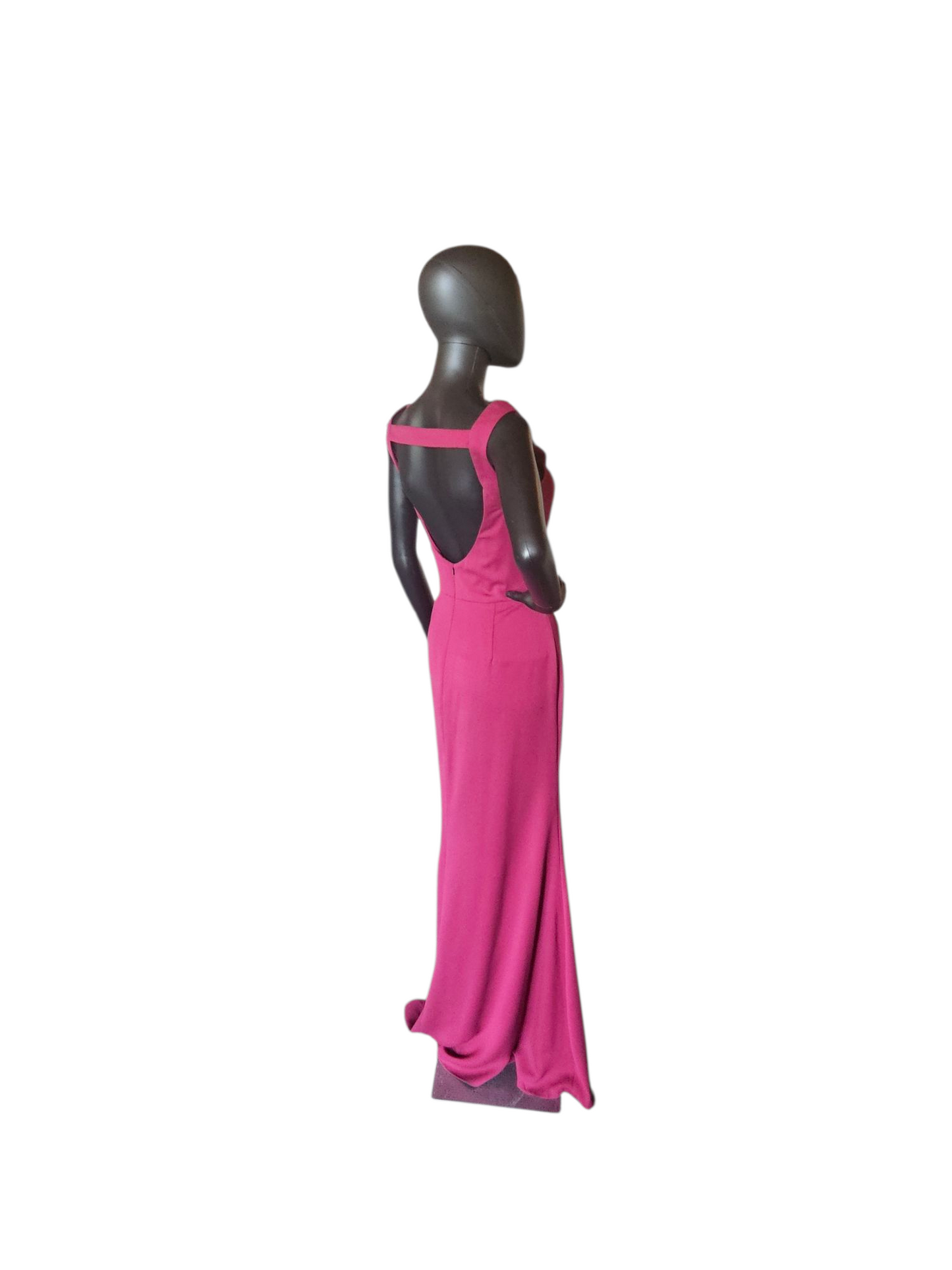 Burgundy Fitted Gown - Hayley Paige - Full Length Formal Gown