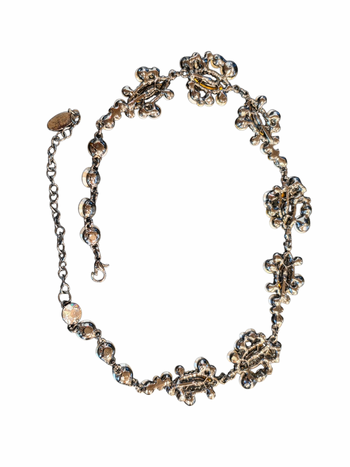 Smoke Crystal Necklace/Earring Set - Creations Georgianni