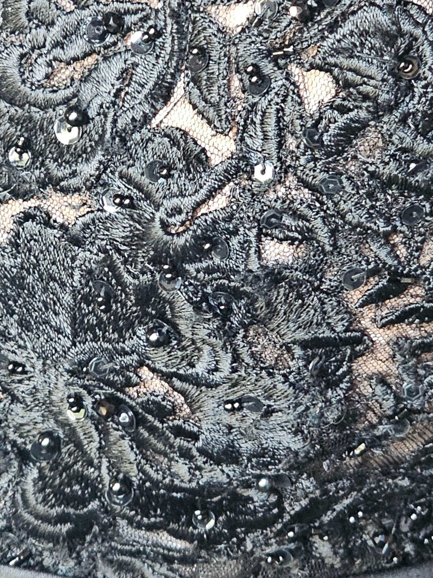 Black/Blush Plunge V-Neck A-line Wedding Gown NWOT - Mori Lee