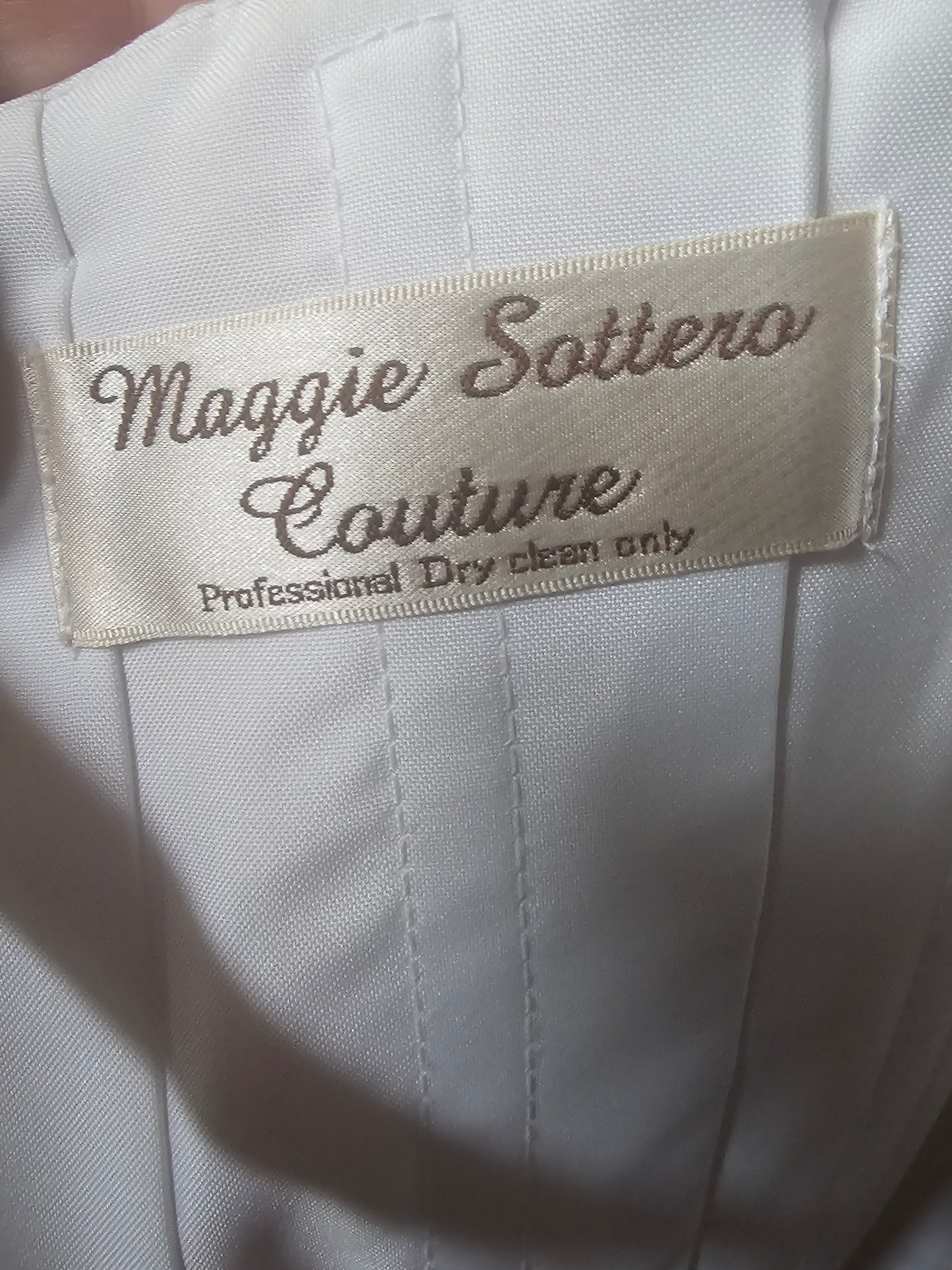 Gold Ombre Organza Straight Strapless A-line Wedding Gown - Maggie Sottero Couture