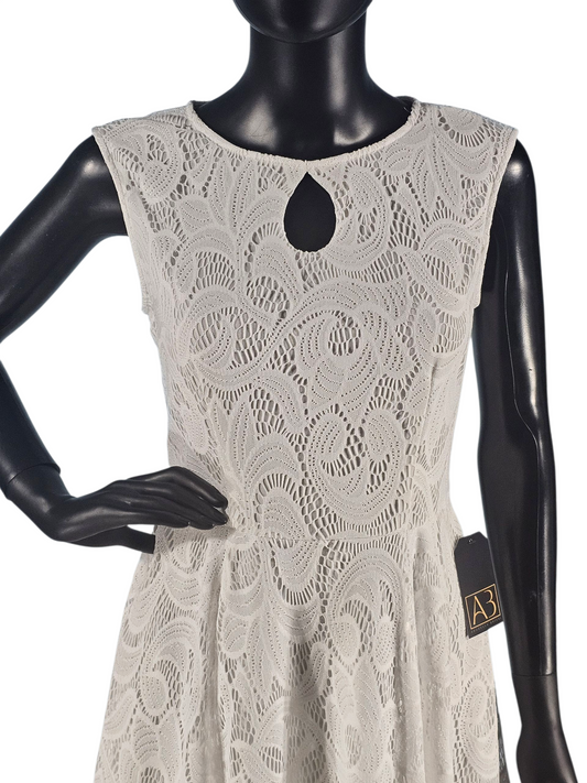 White Lace Short Dress - London Times