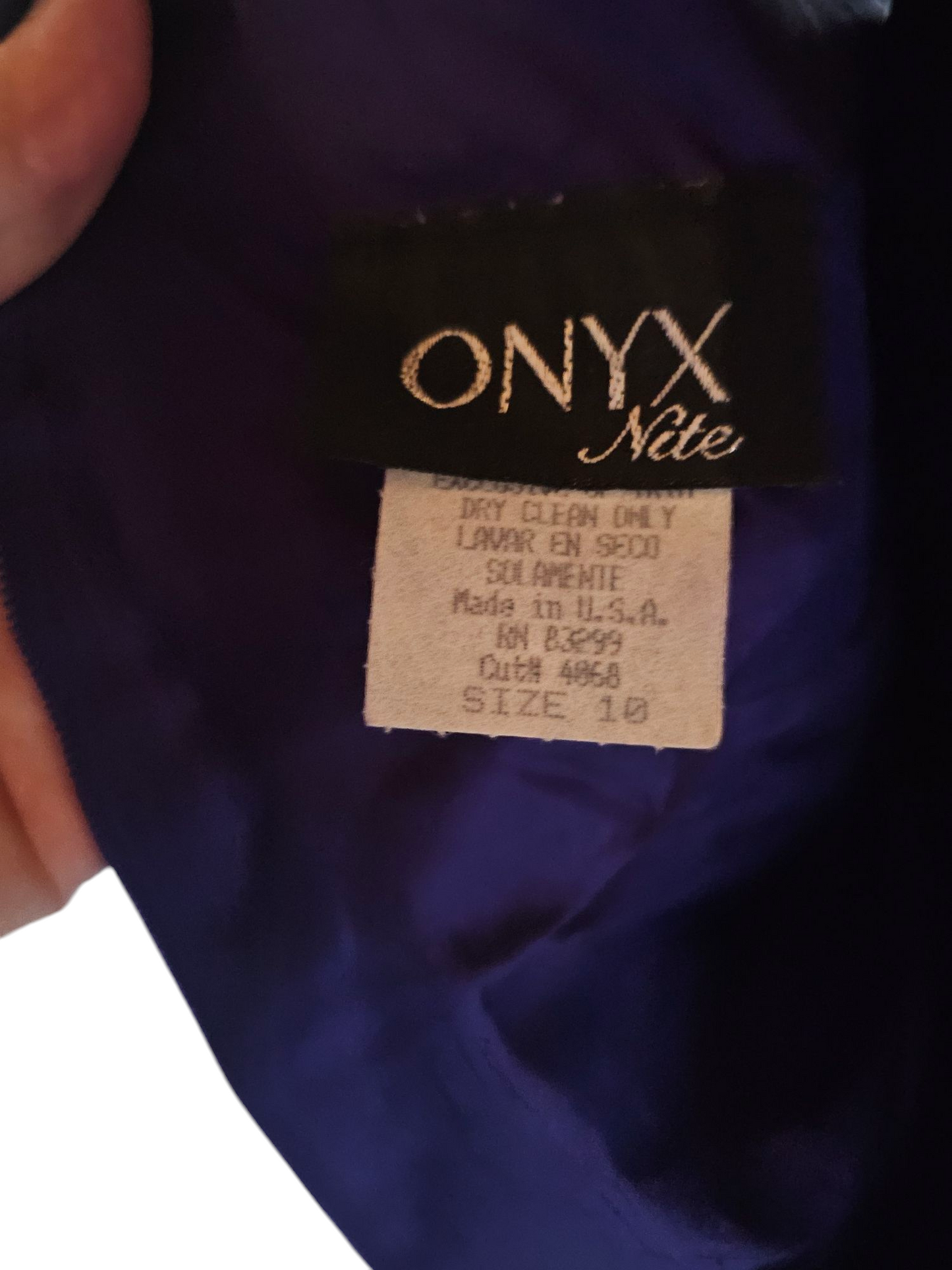 Vintage Purple Velvet/Crepe Halter Sheath