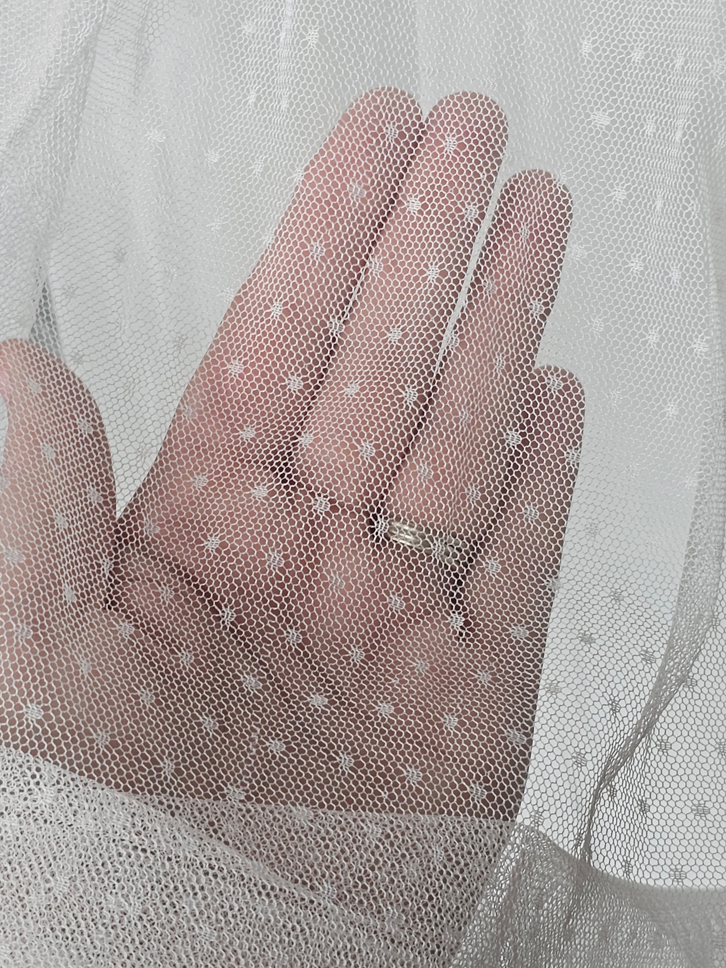 Swiss Dot Illusion Sweetheart Wedding Dress - Geode