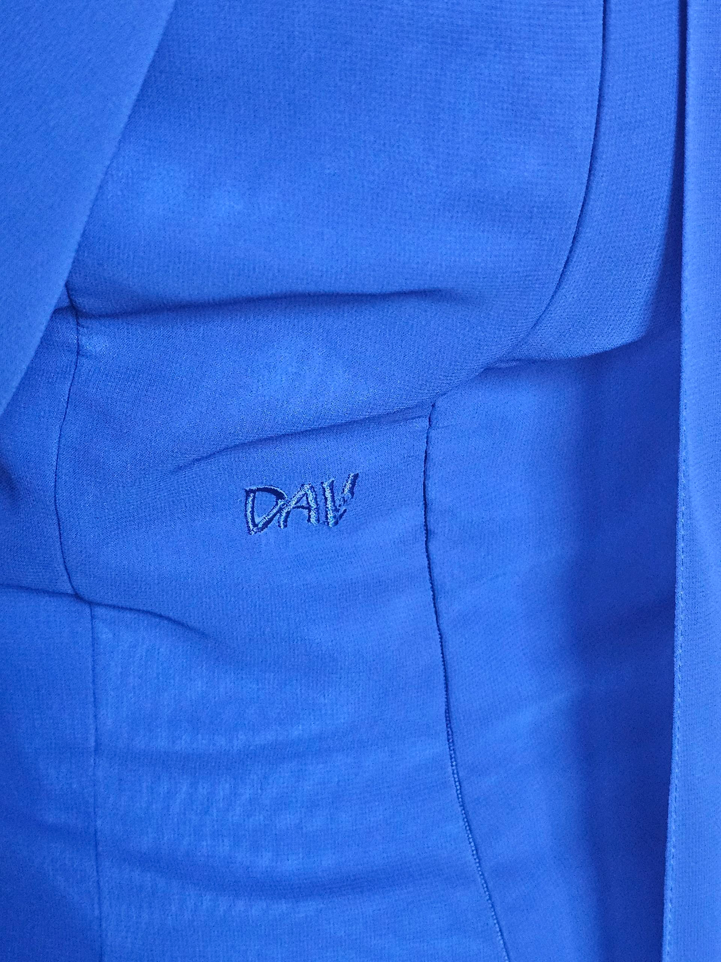 Royal Blue Chiffon Halter Hi/Lo - Da Vinci