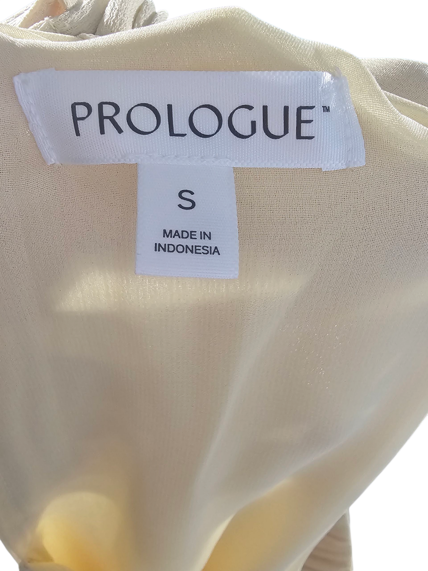 Daffodil Yellow Crepe Tie Neck Shift Short Dress - Prologue