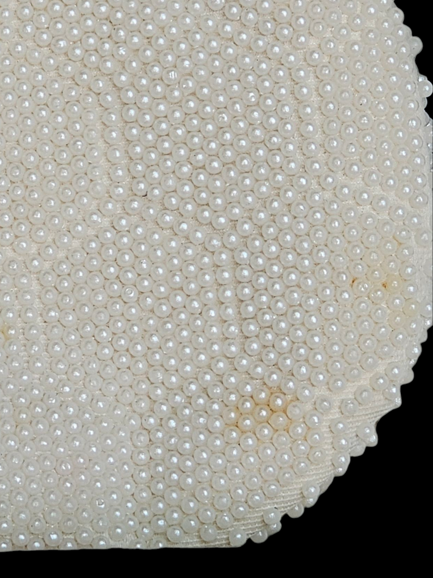 Vintage Ivory Honeycomb Pearl Clutch