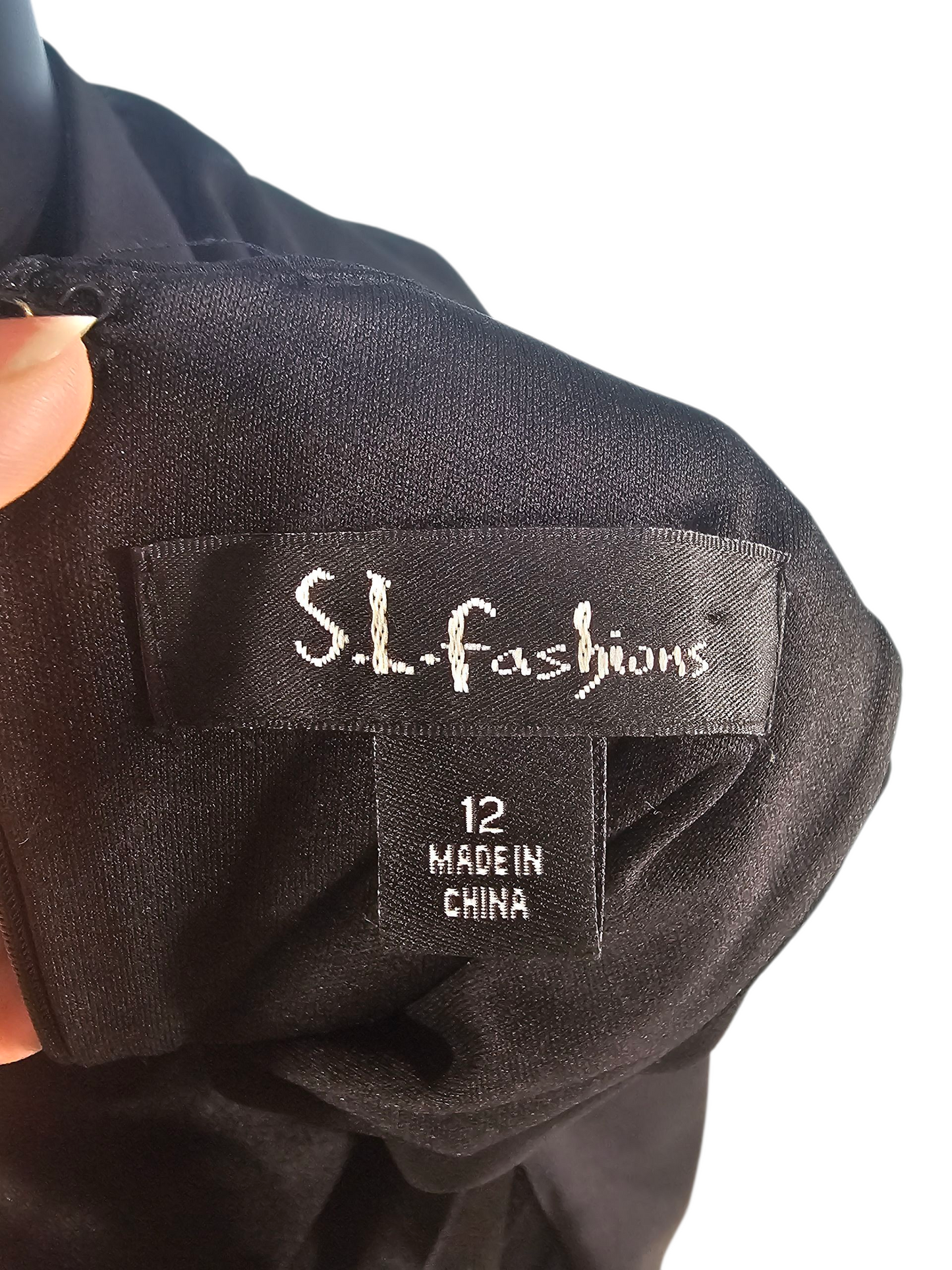 Black Chiffon Flounce Cocktail Dress - S.L. Fashions