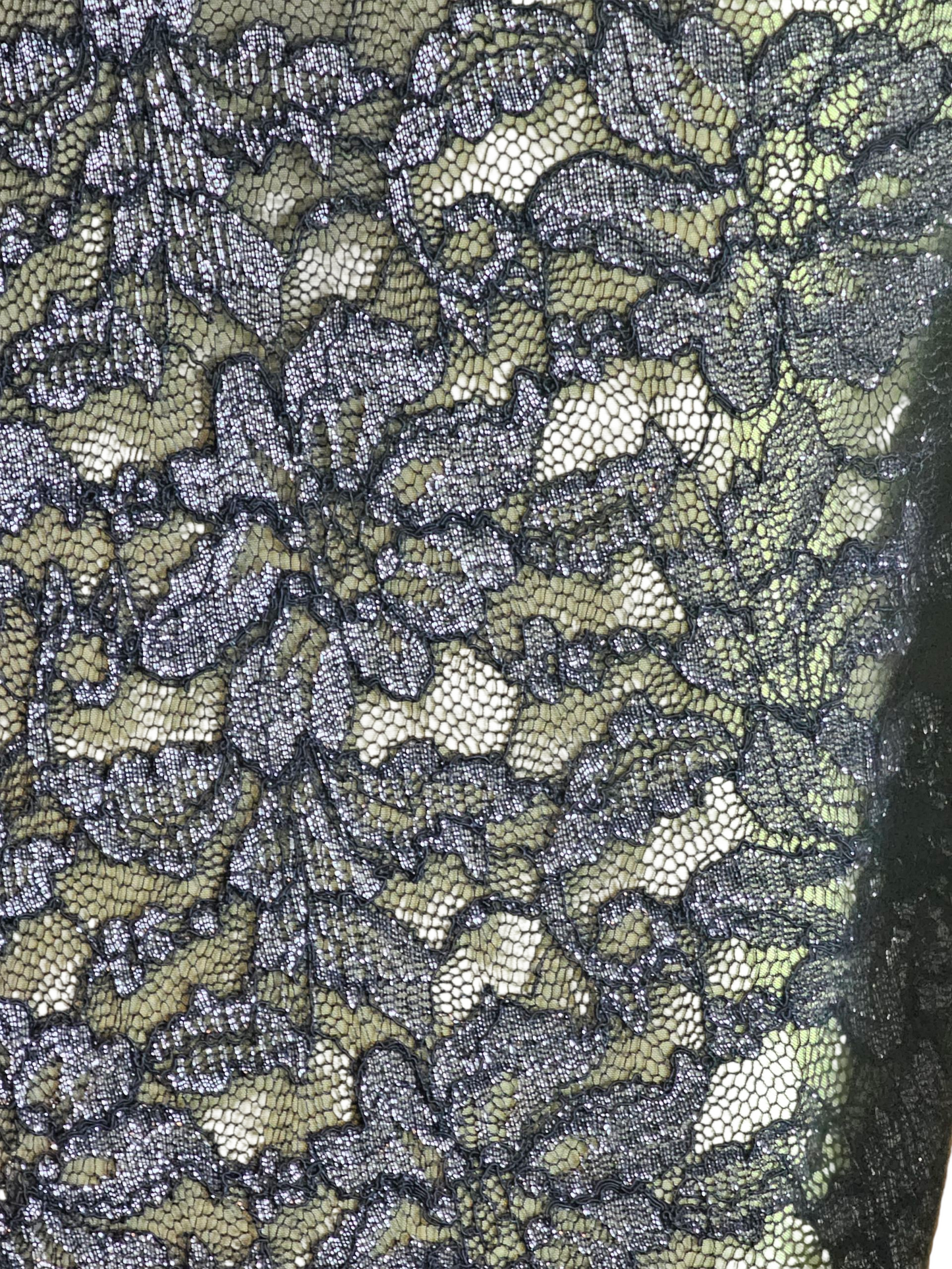 Apple Green/Black Lace A-Line Cocktail Dress - Alexia