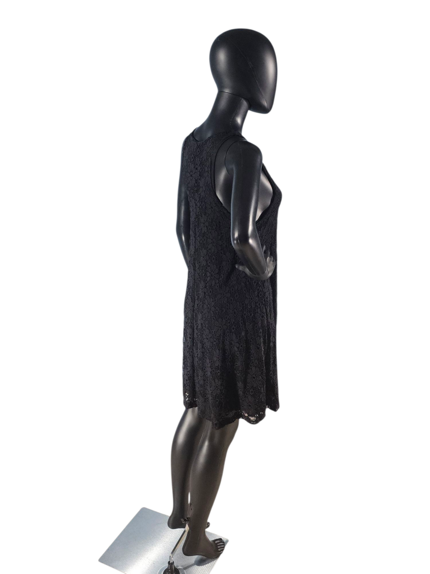 Black Lace Swing Party Dress - Ginger G