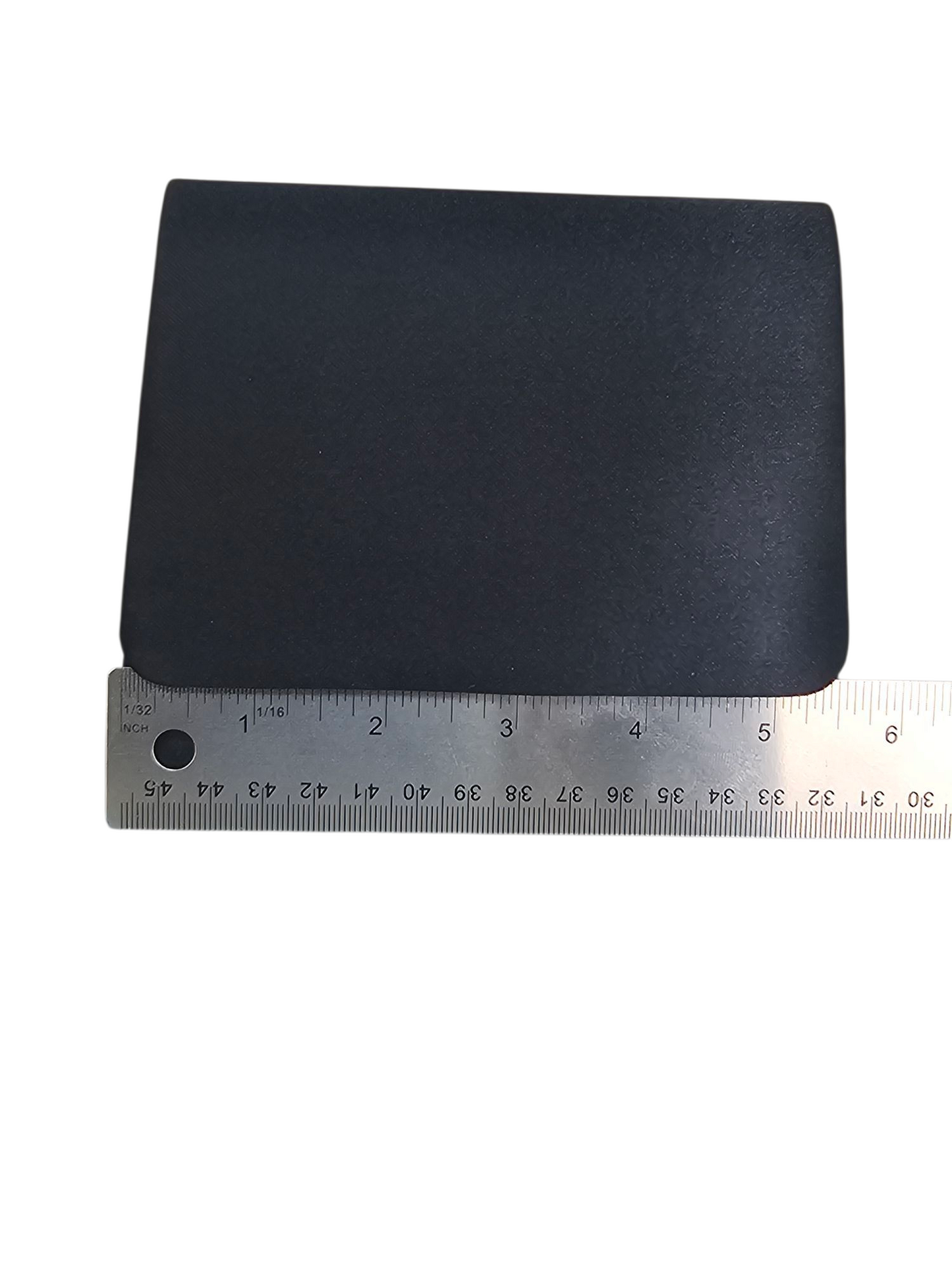 Black Satin Trapezoid Clutch