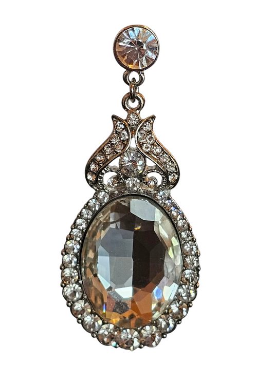 Large Mirror Drop Earring