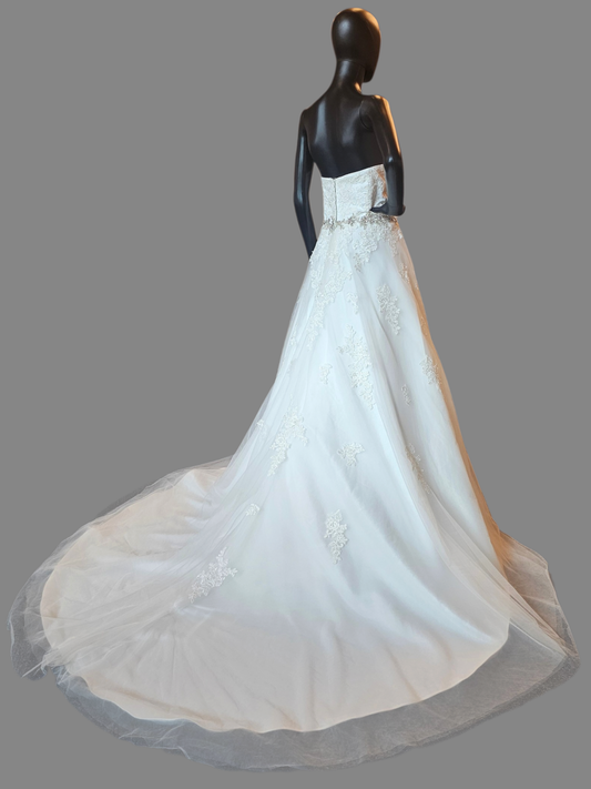 Lace Applique W/Sparkle Belted - Da Vinci