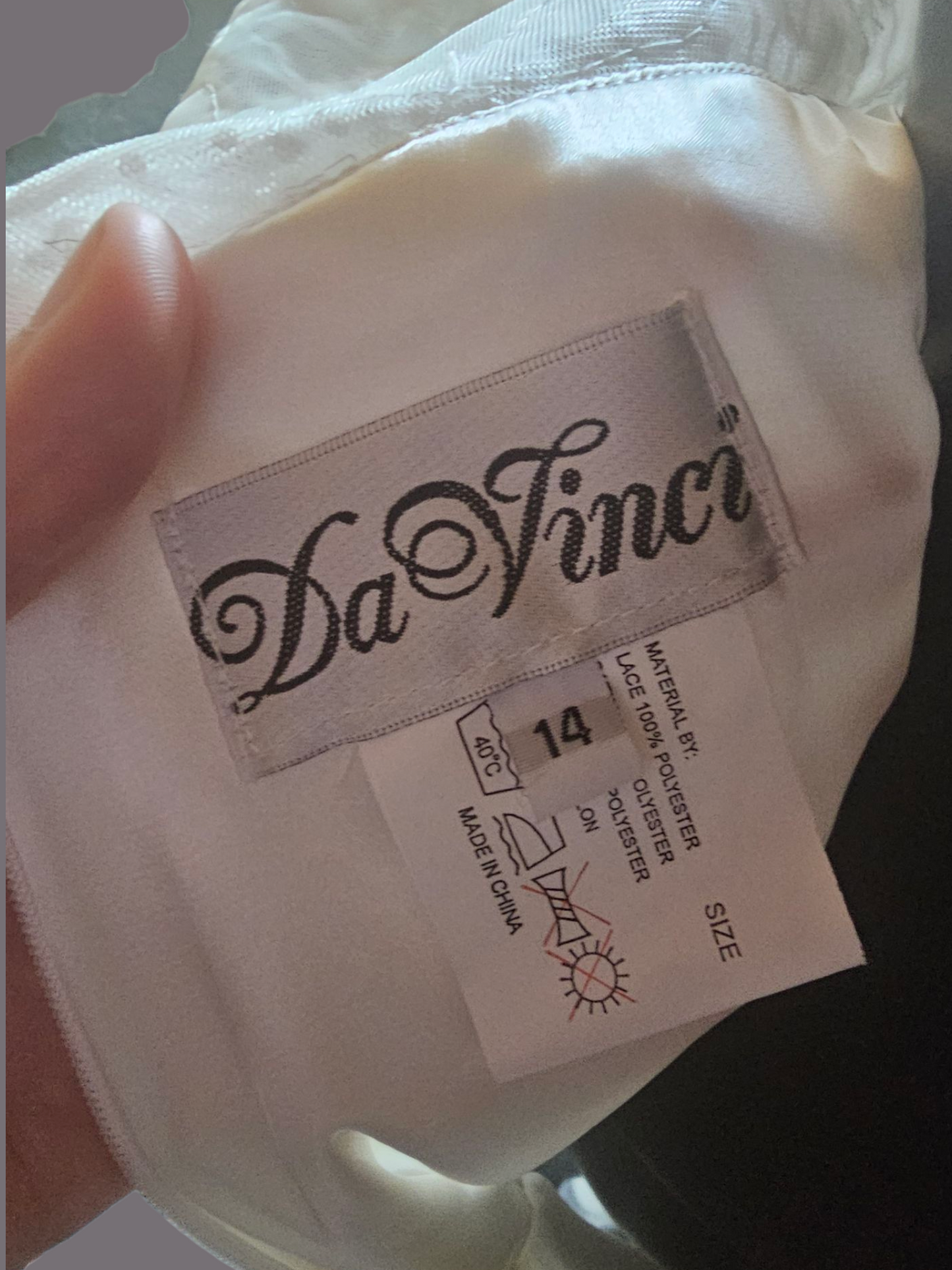 Layered Sequin Spaghetti Strap Fit and Flare Wedding Gown - Da Vinci