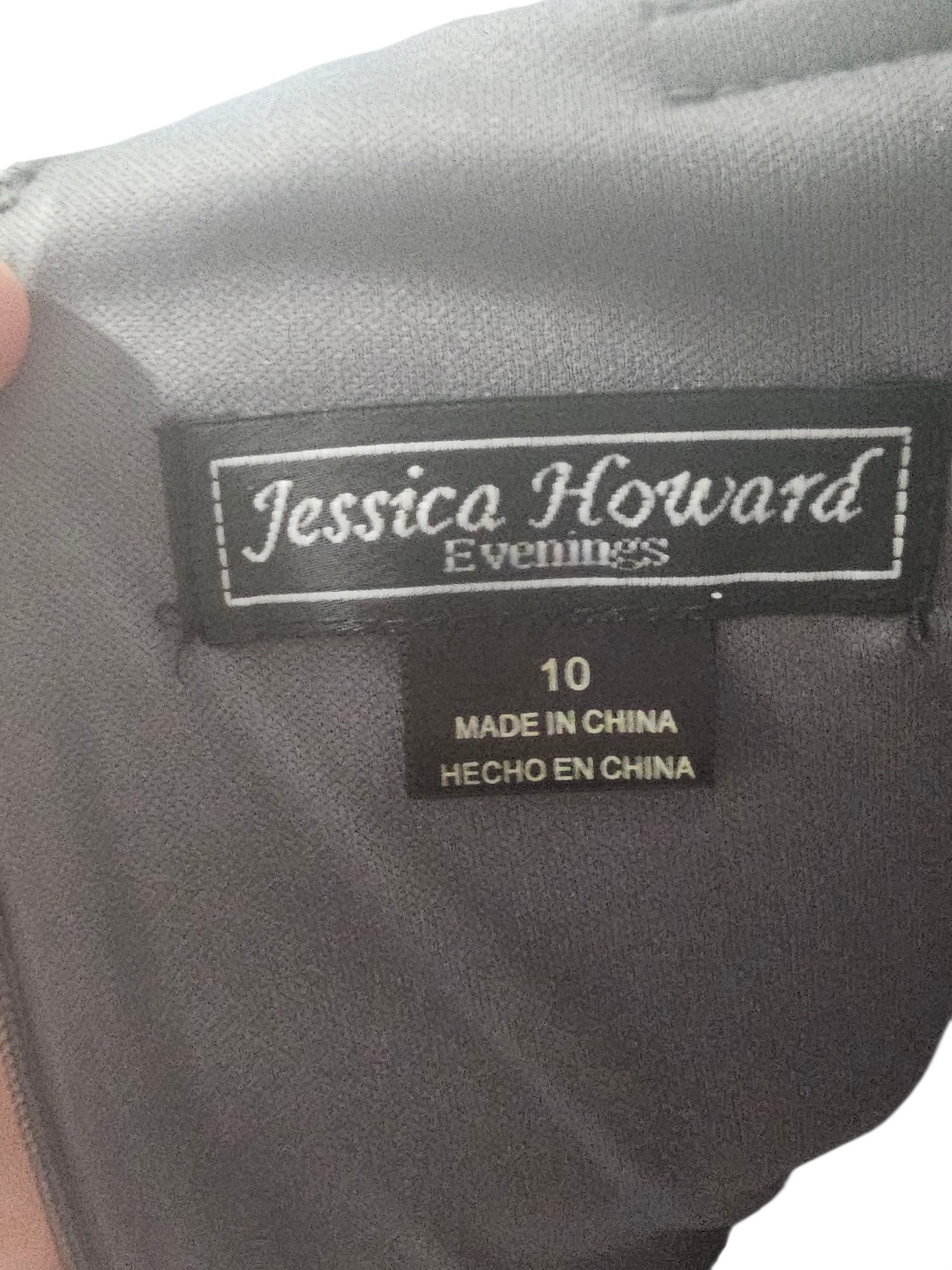 Silver Off Shoulder Tiered Cocktail Dress - Jessica Howard